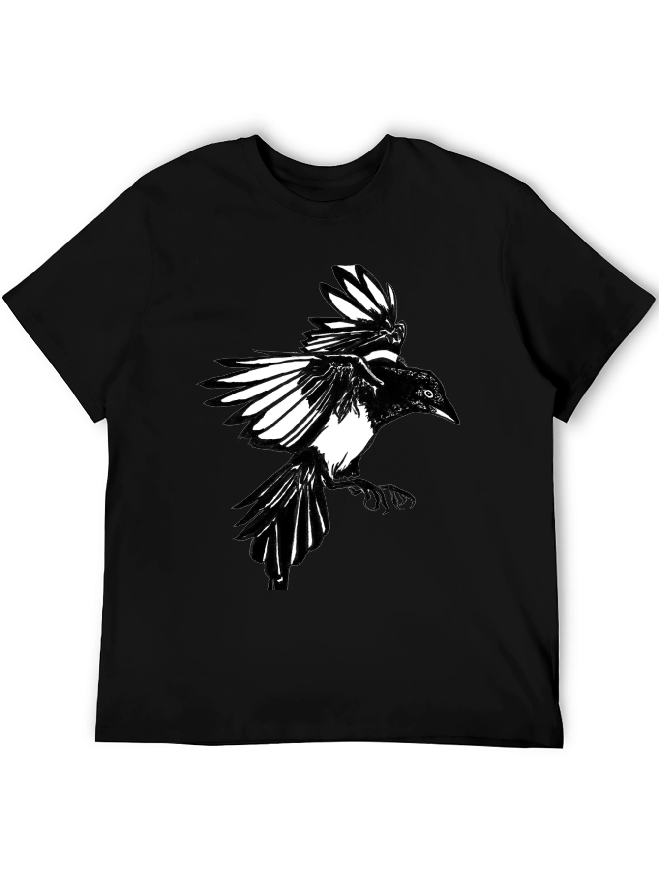 Black Crow Graphic Print Tee