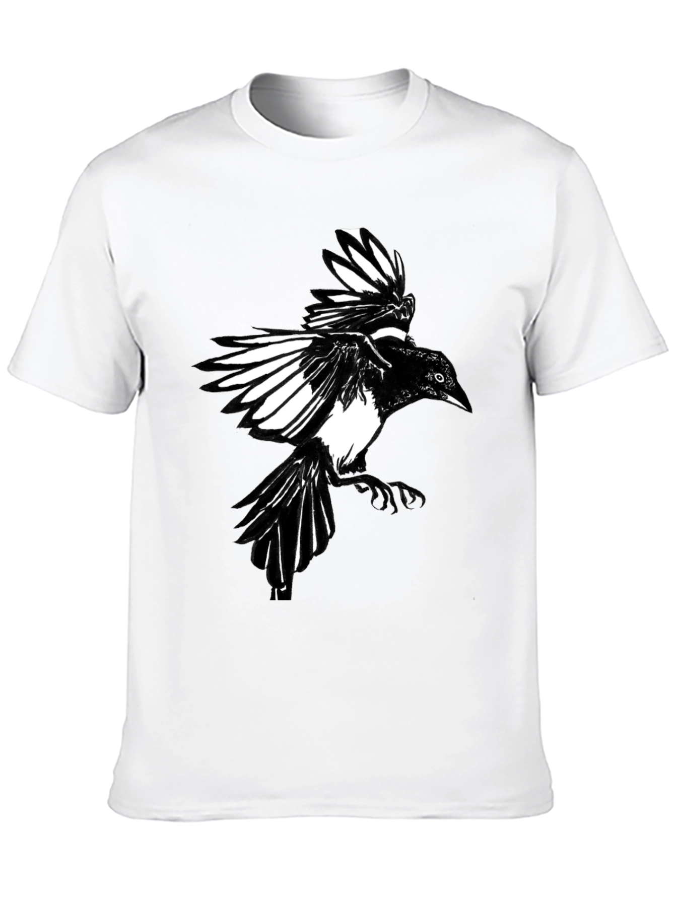 Black Crow Graphic Print Tee