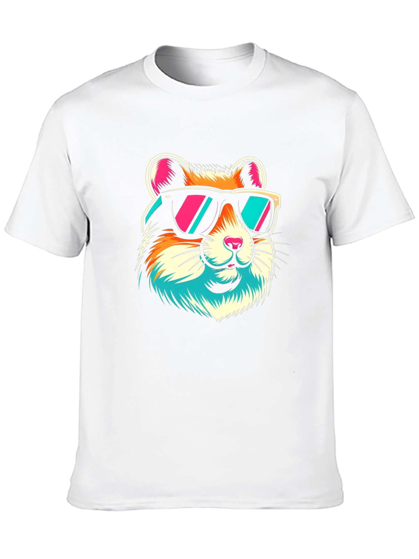 Cool Hamster Graphic Tee - Black