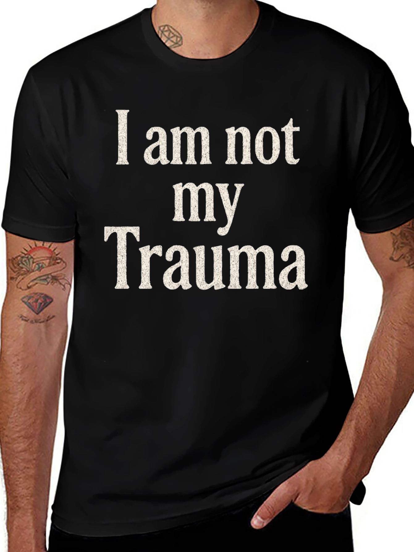 I am not my Trauma Black Graphic T-Shirt