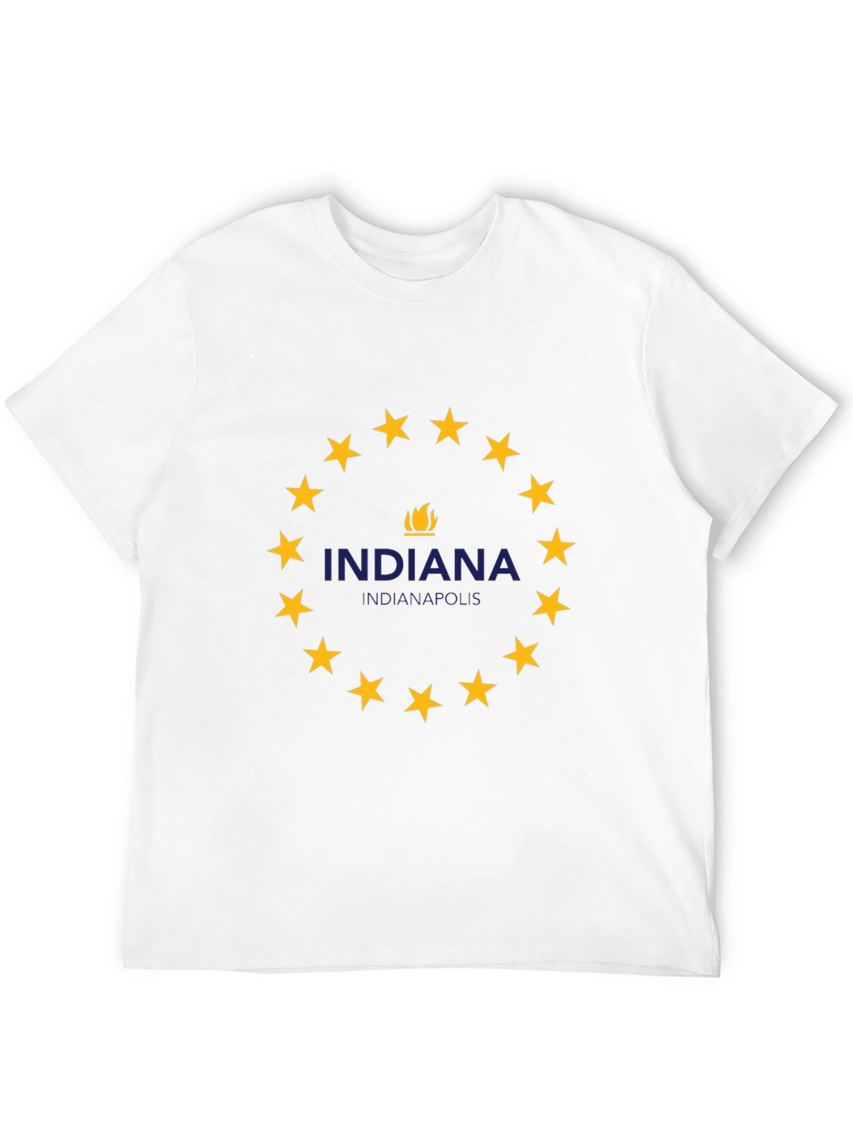 Indiana Indianapolis T-Shirt - Circle Star Design