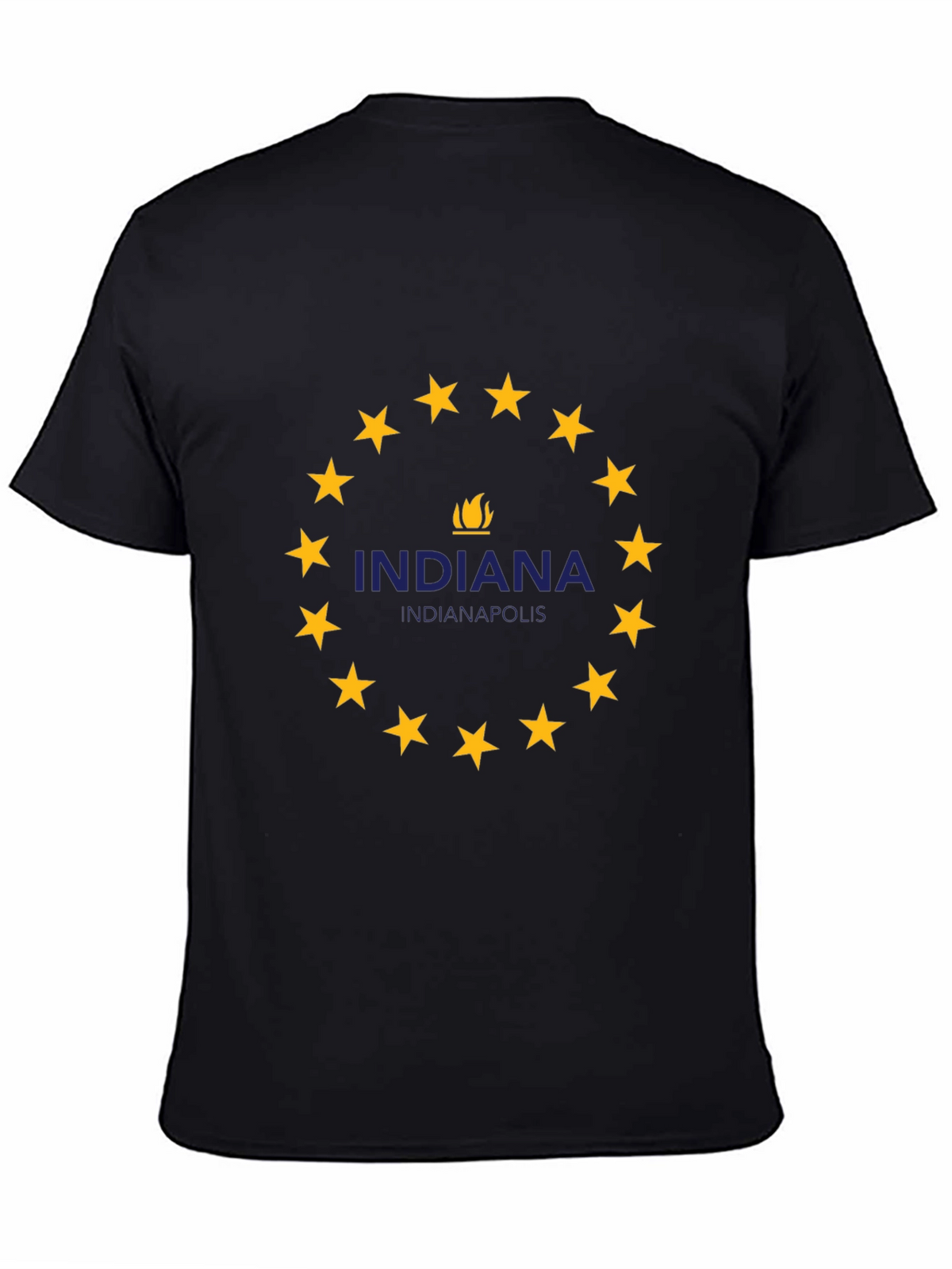 Indiana Indianapolis T-Shirt - Circle Star Design