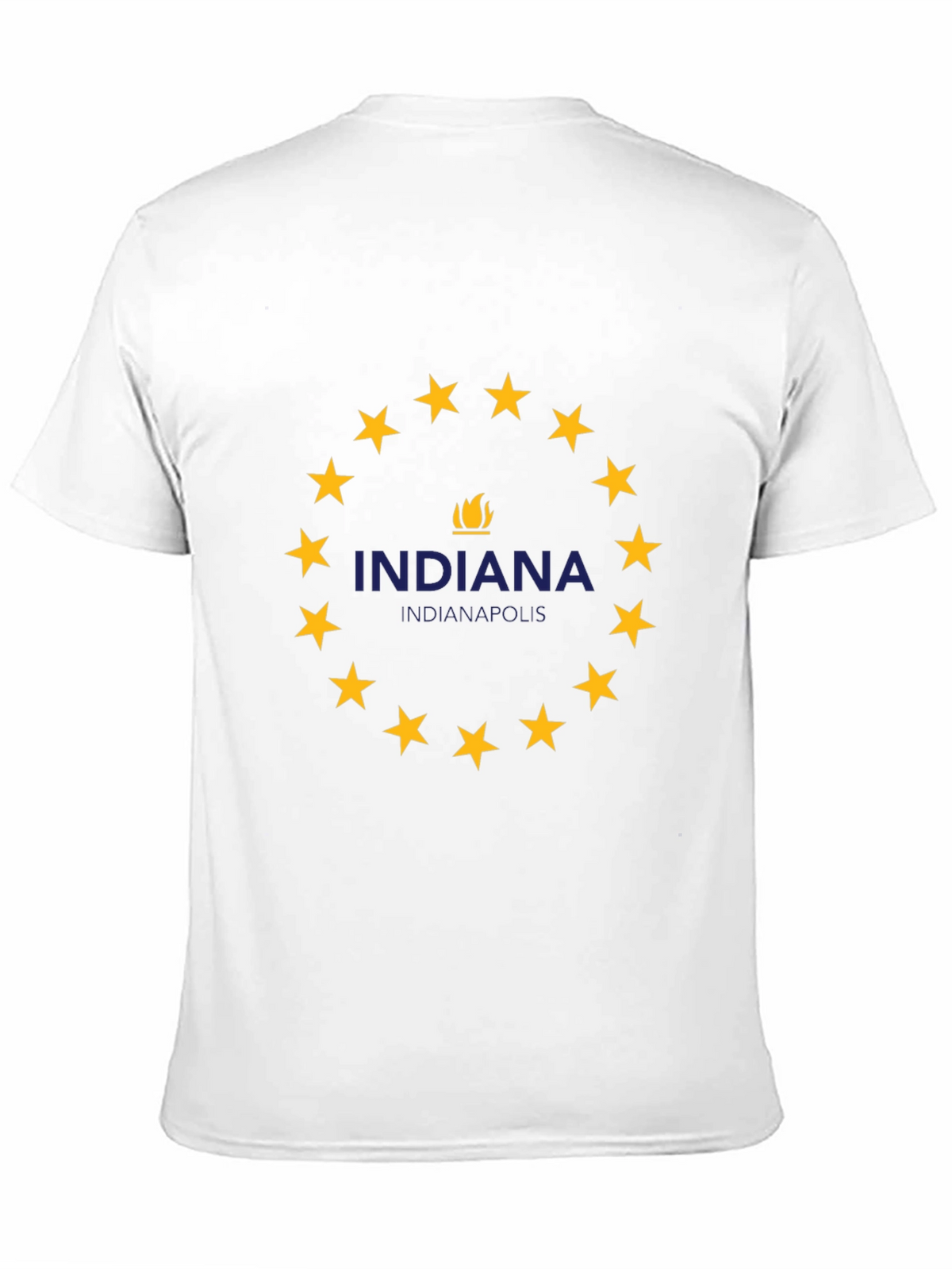 Indiana Indianapolis T-Shirt - Circle Star Design
