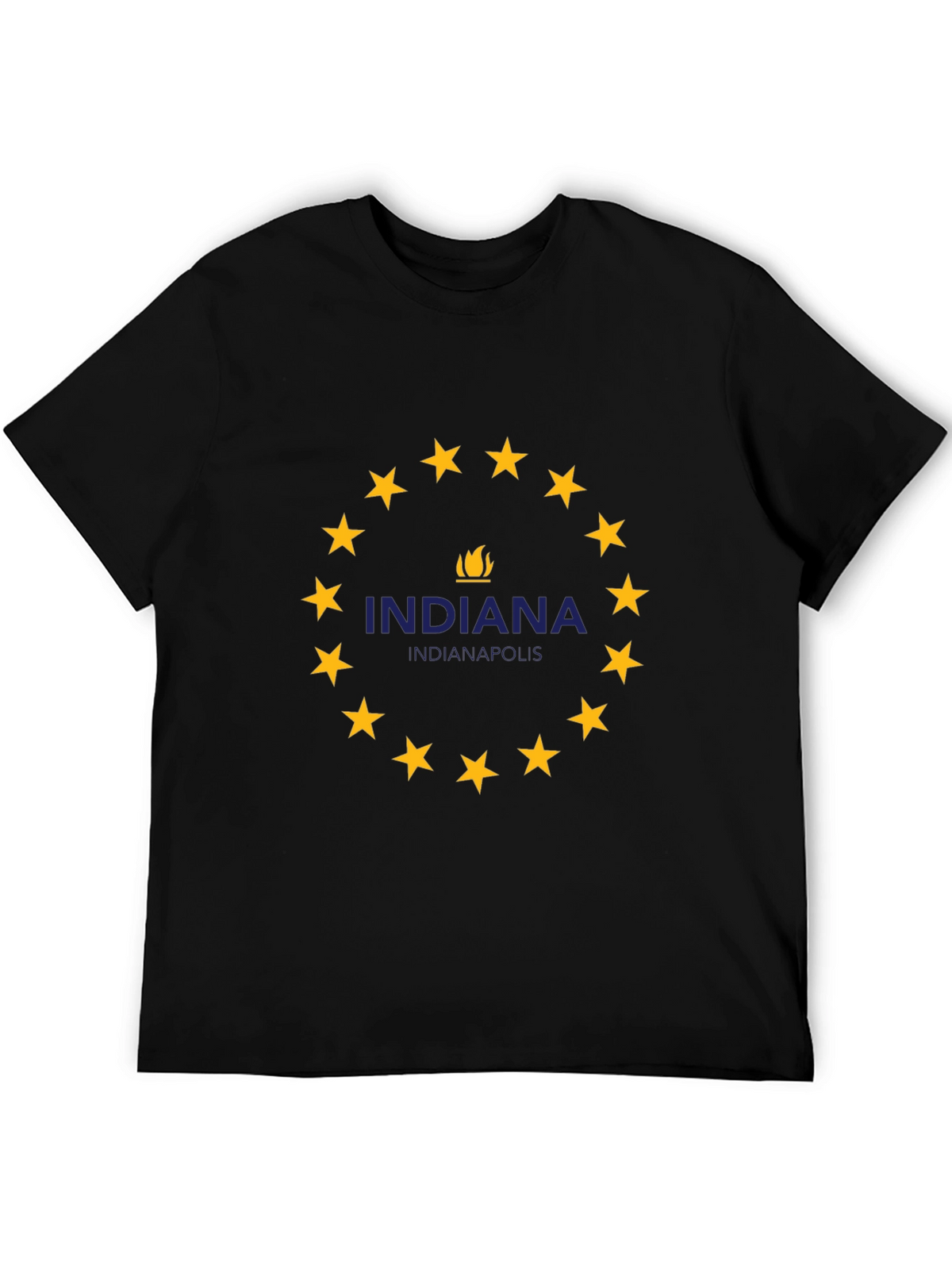 Indiana Indianapolis T-Shirt - Circle Star Design
