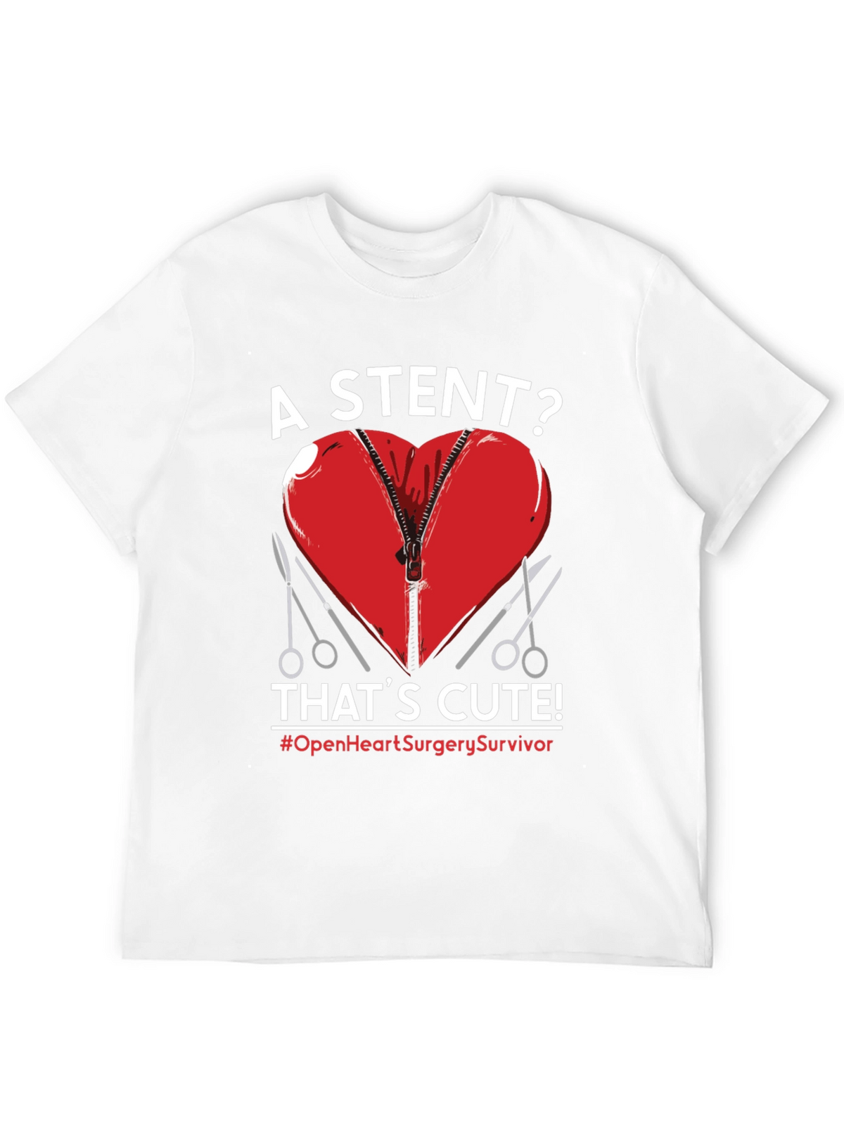 Open Heart Surgery Survivor Graphic Tee