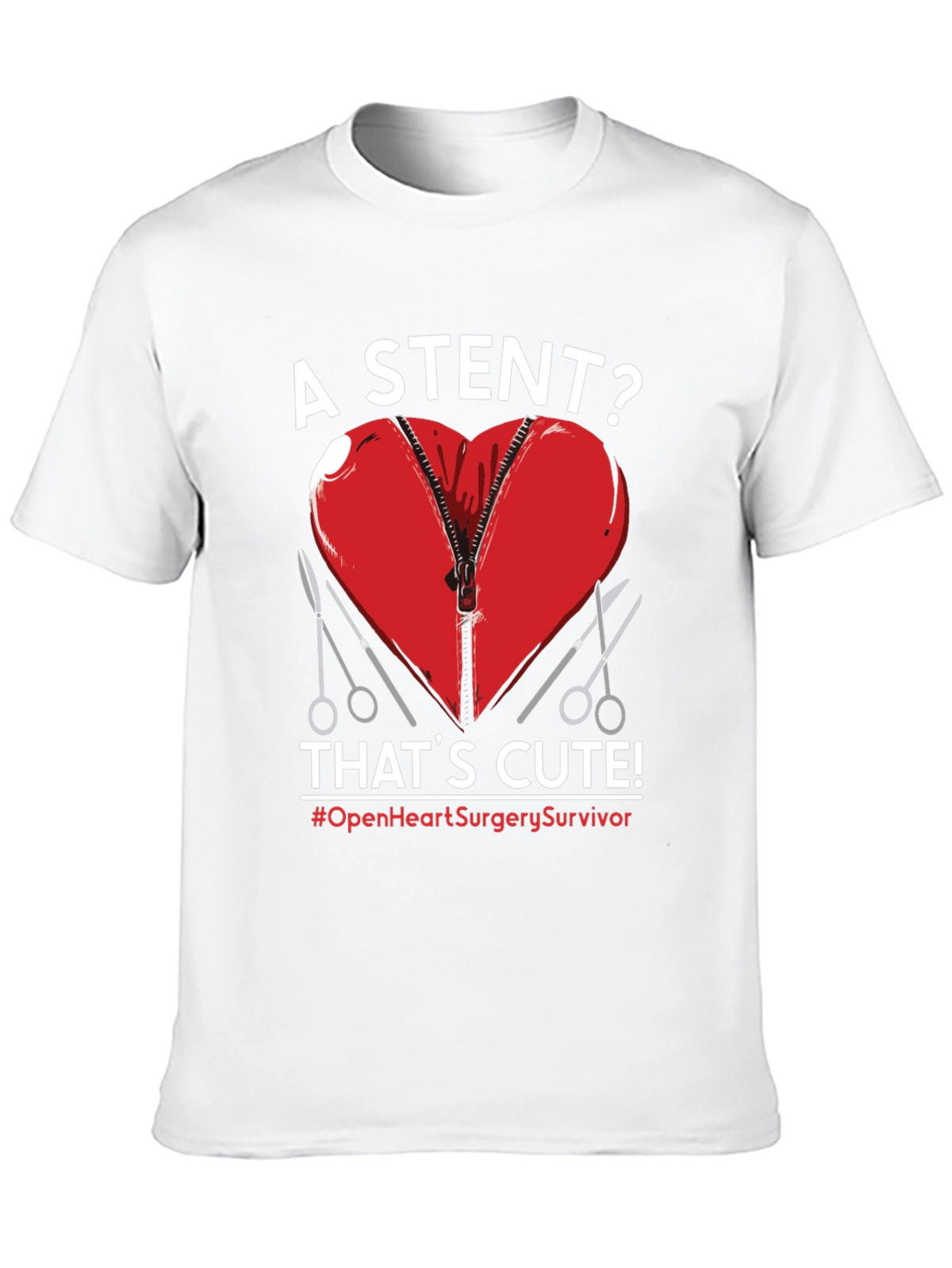 Open Heart Surgery Survivor Graphic Tee