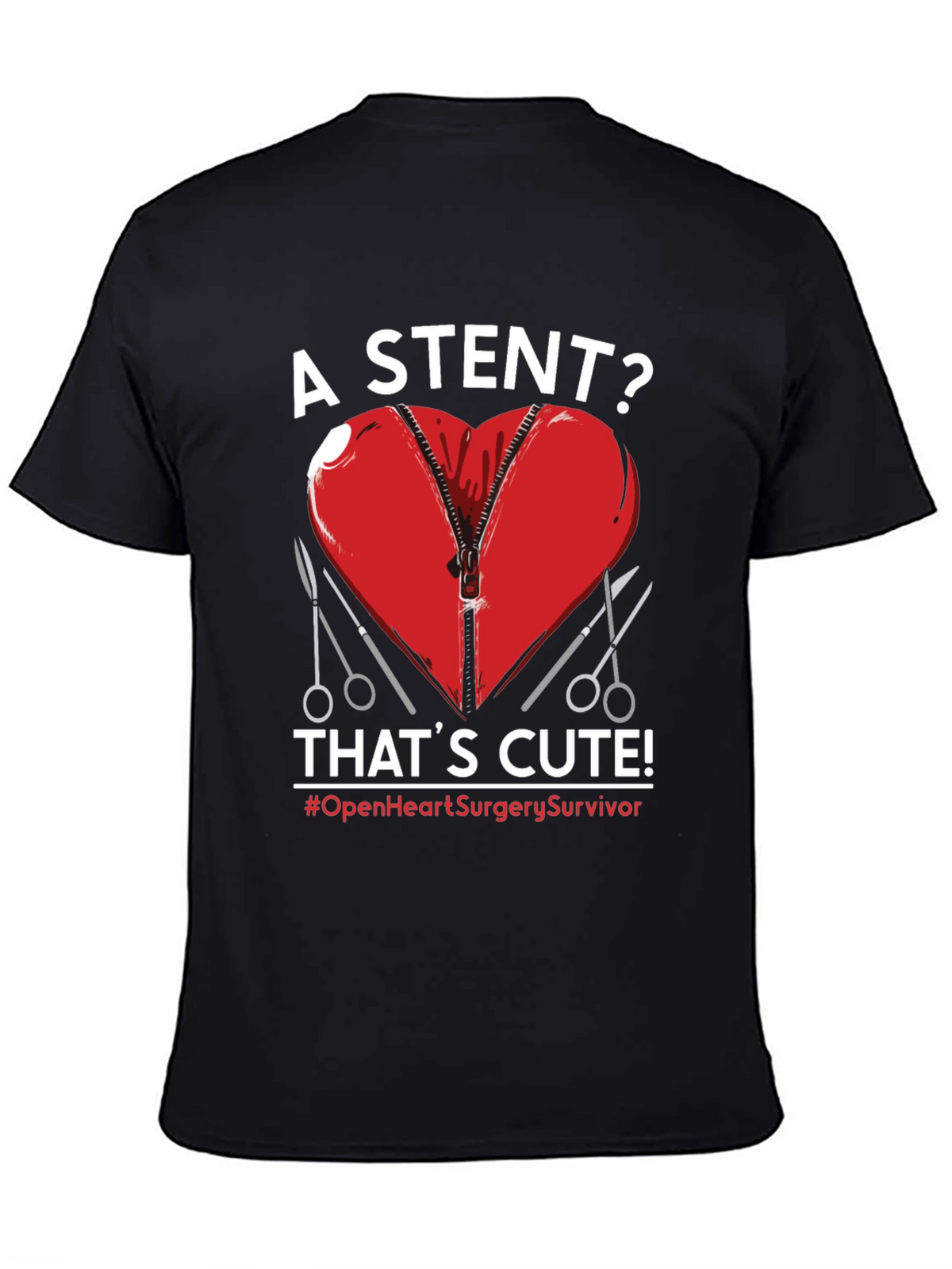 Open Heart Surgery Survivor Graphic Tee