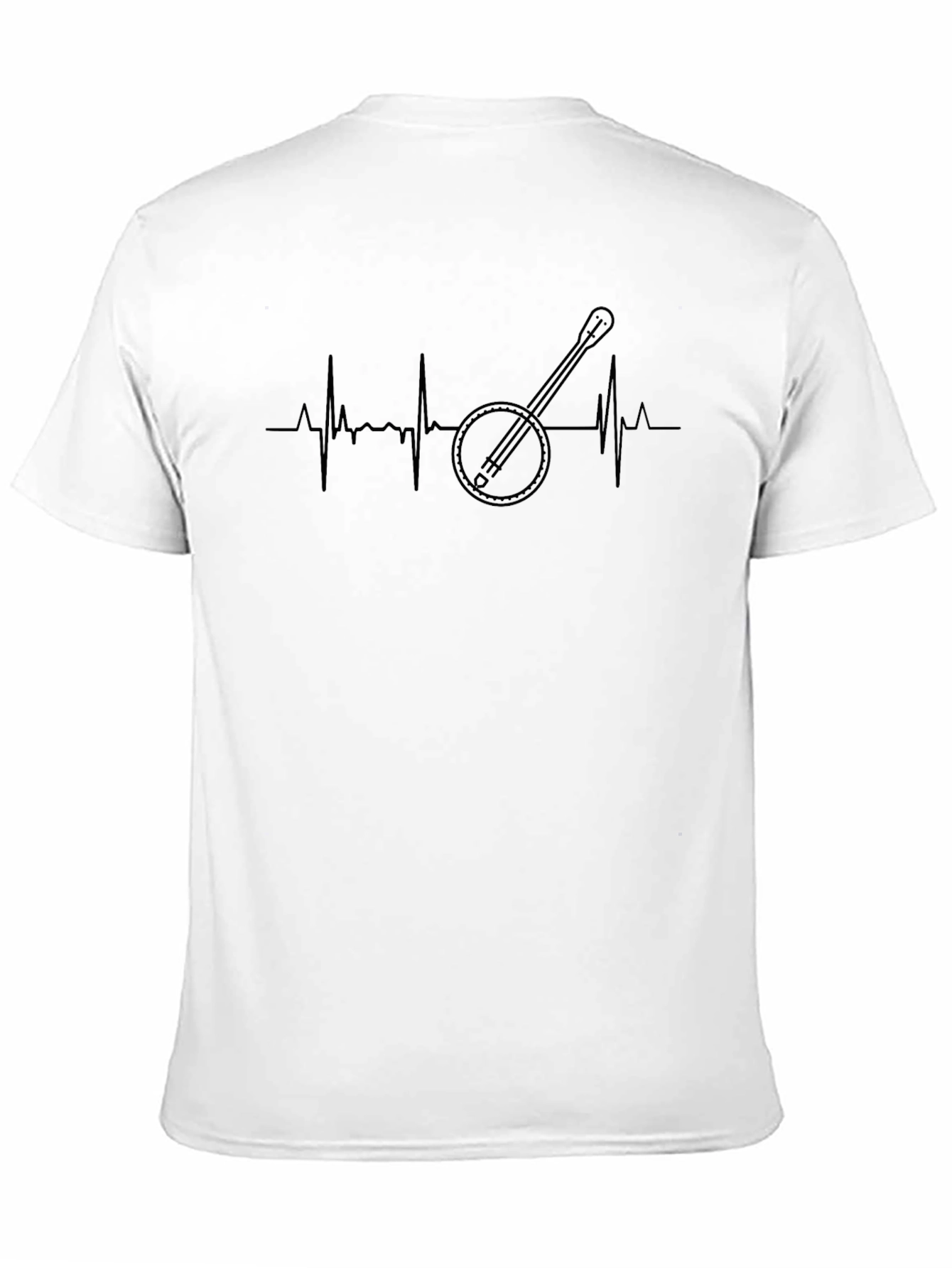 Banjo Heartbeat Graphic Tee - Music Lover T-Shirt