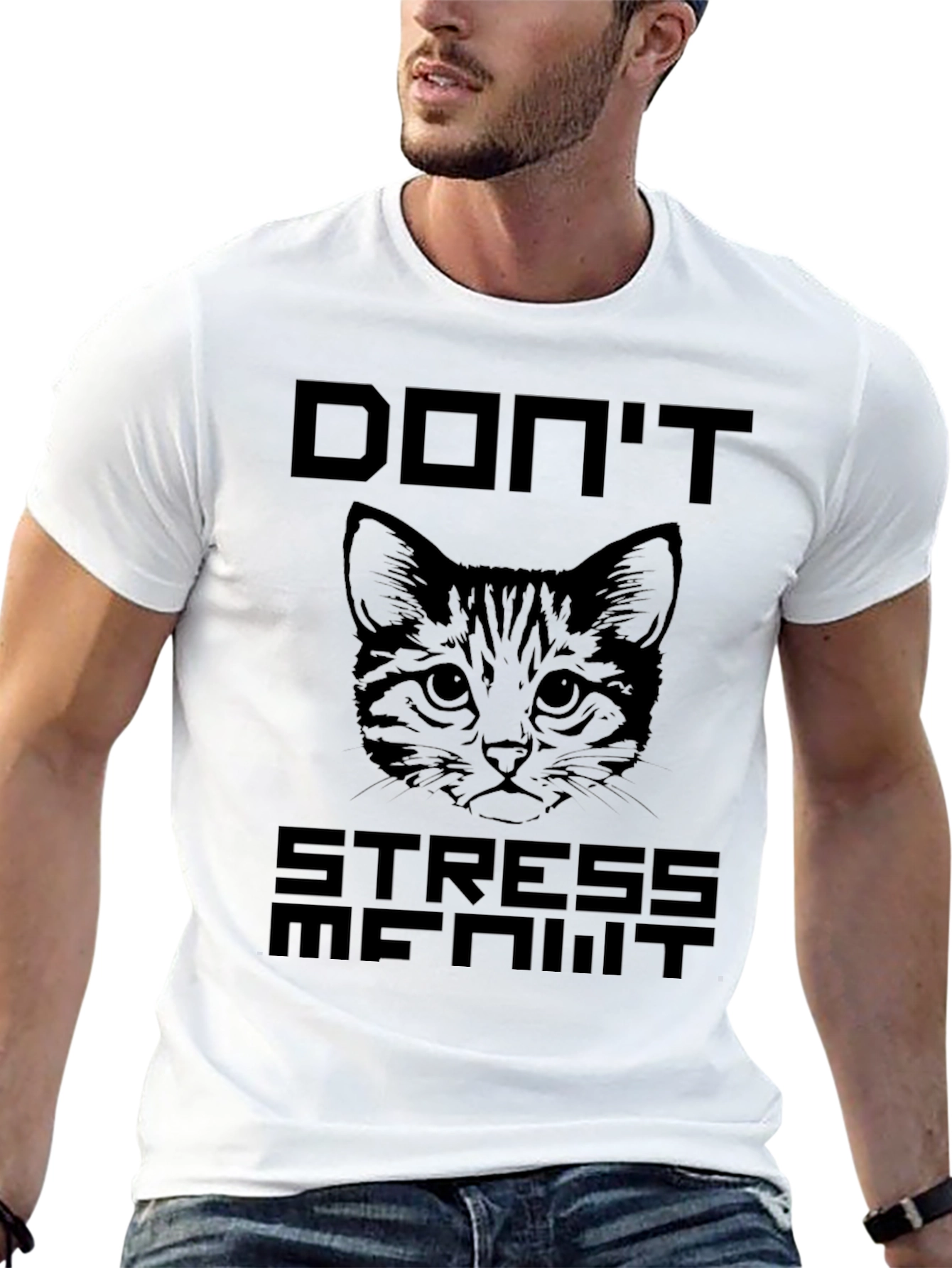 Dont Stress Me Out Cat Graphic T-Shirt