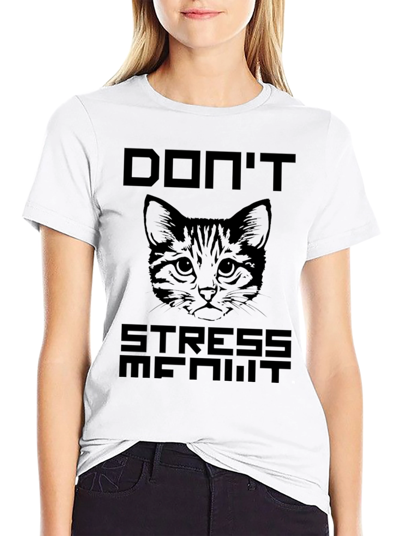 Dont Stress Me Out Cat Graphic T-Shirt