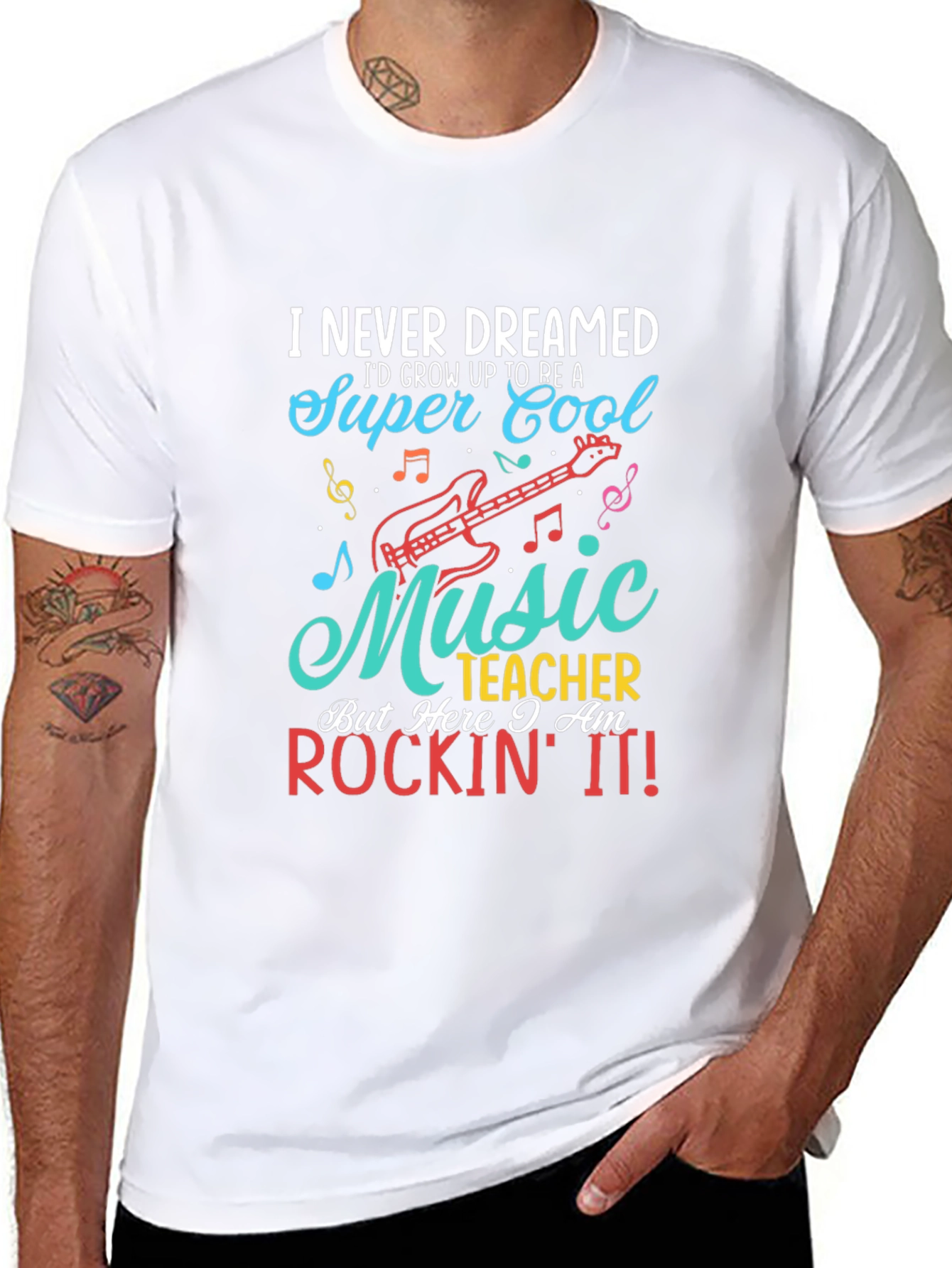 Super Cool Music Teacher Graphic Tee