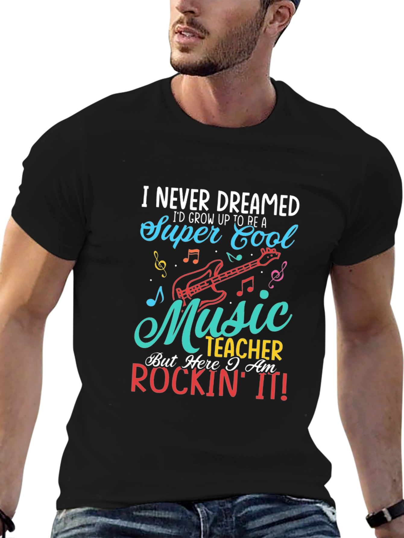 Super Cool Music Teacher Graphic Tee