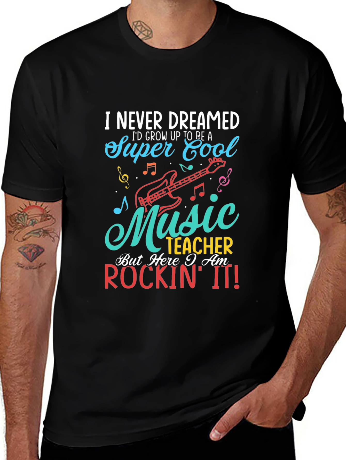 Super Cool Music Teacher Graphic Tee