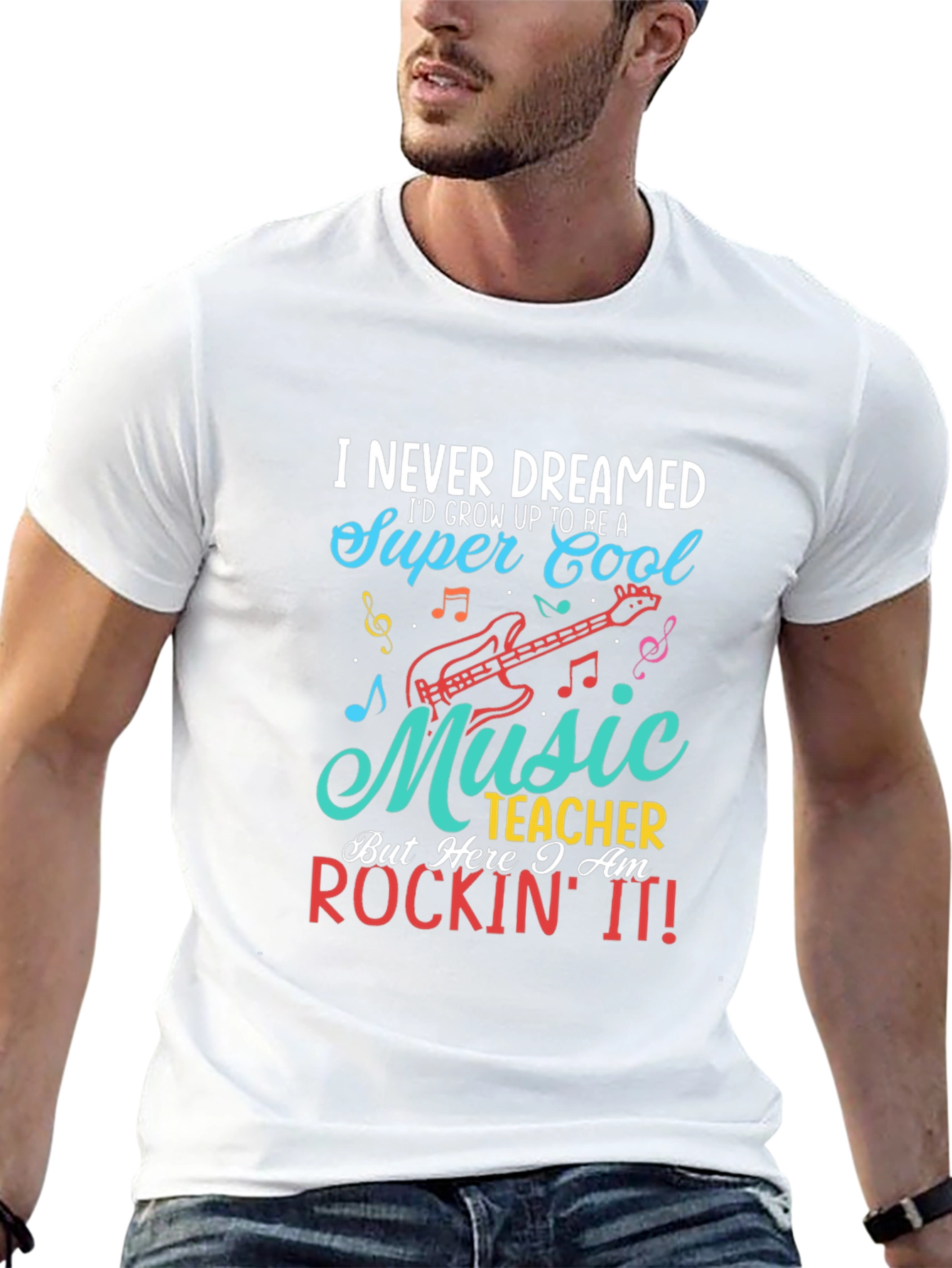 Super Cool Music Teacher Graphic Tee