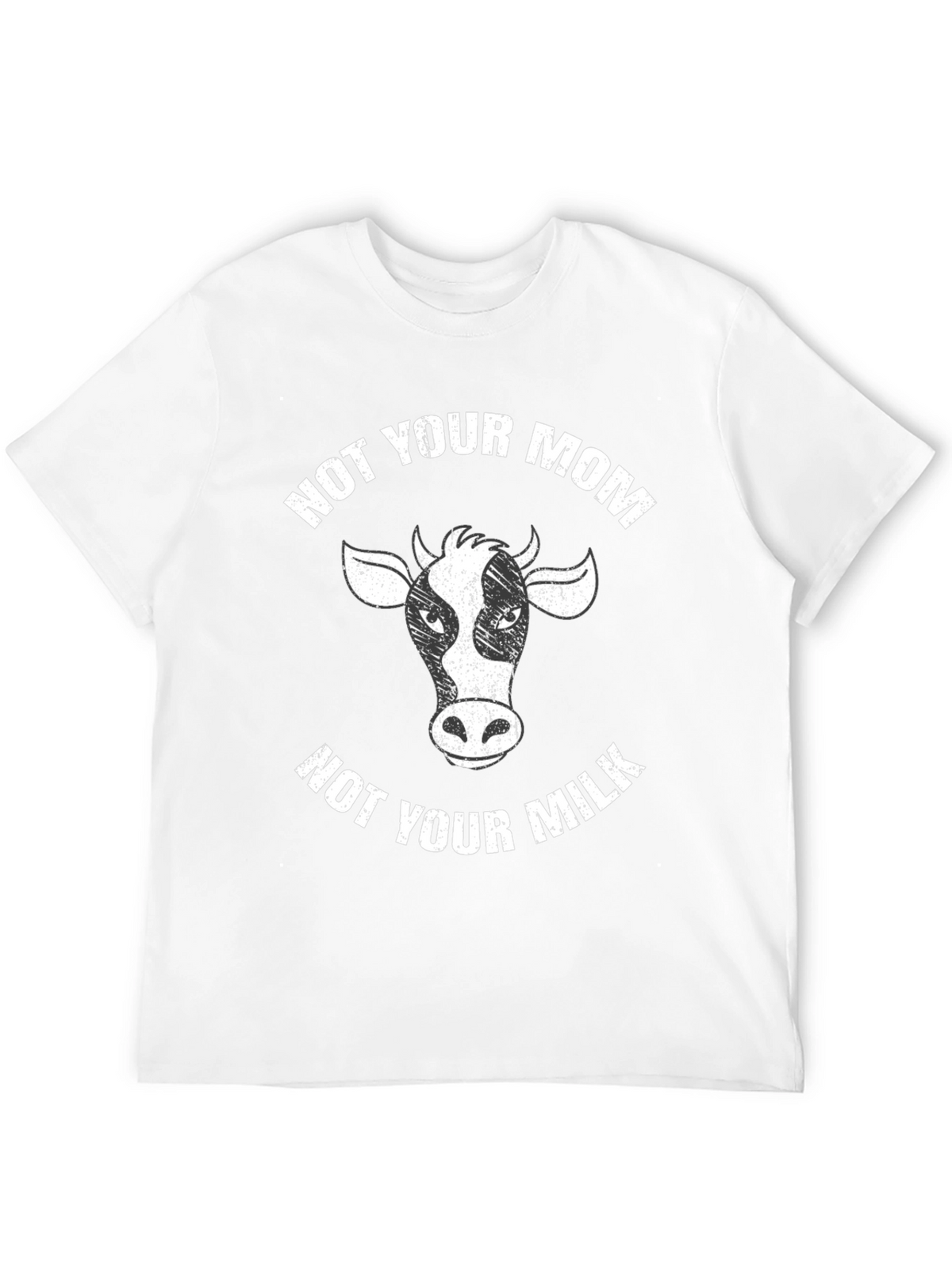 Not Your Mom Not Your Milk Black T-Shirt Vegan