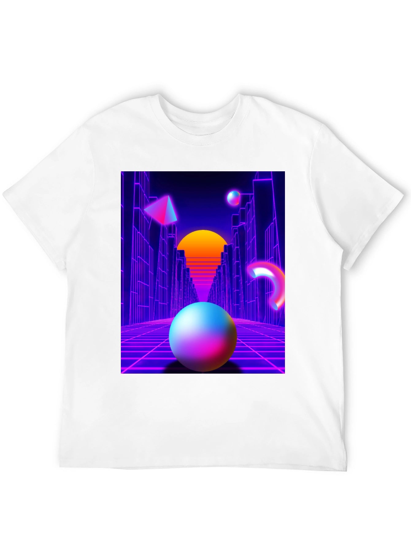 Retro Wave Graphic Tee - Black T-Shirt