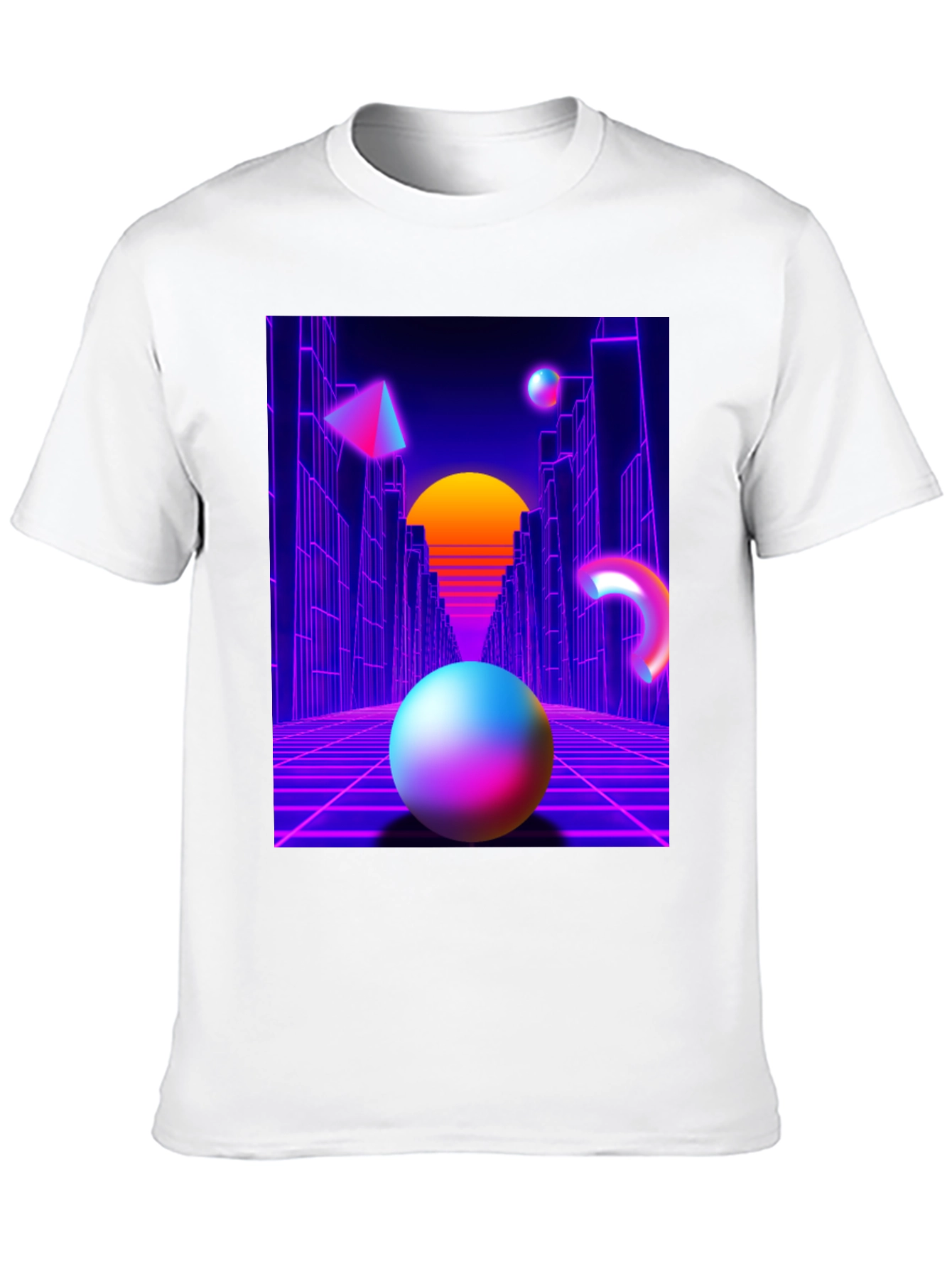 Retro Wave Graphic Tee - Black T-Shirt