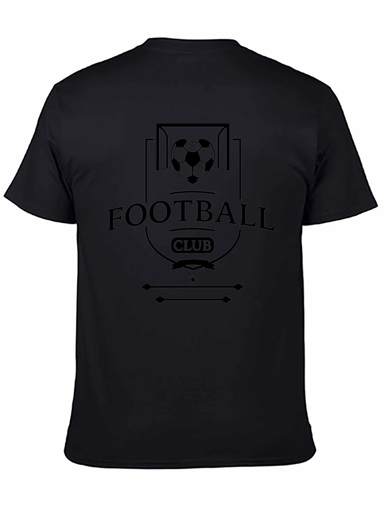 Football Club Graphic Tee - Black