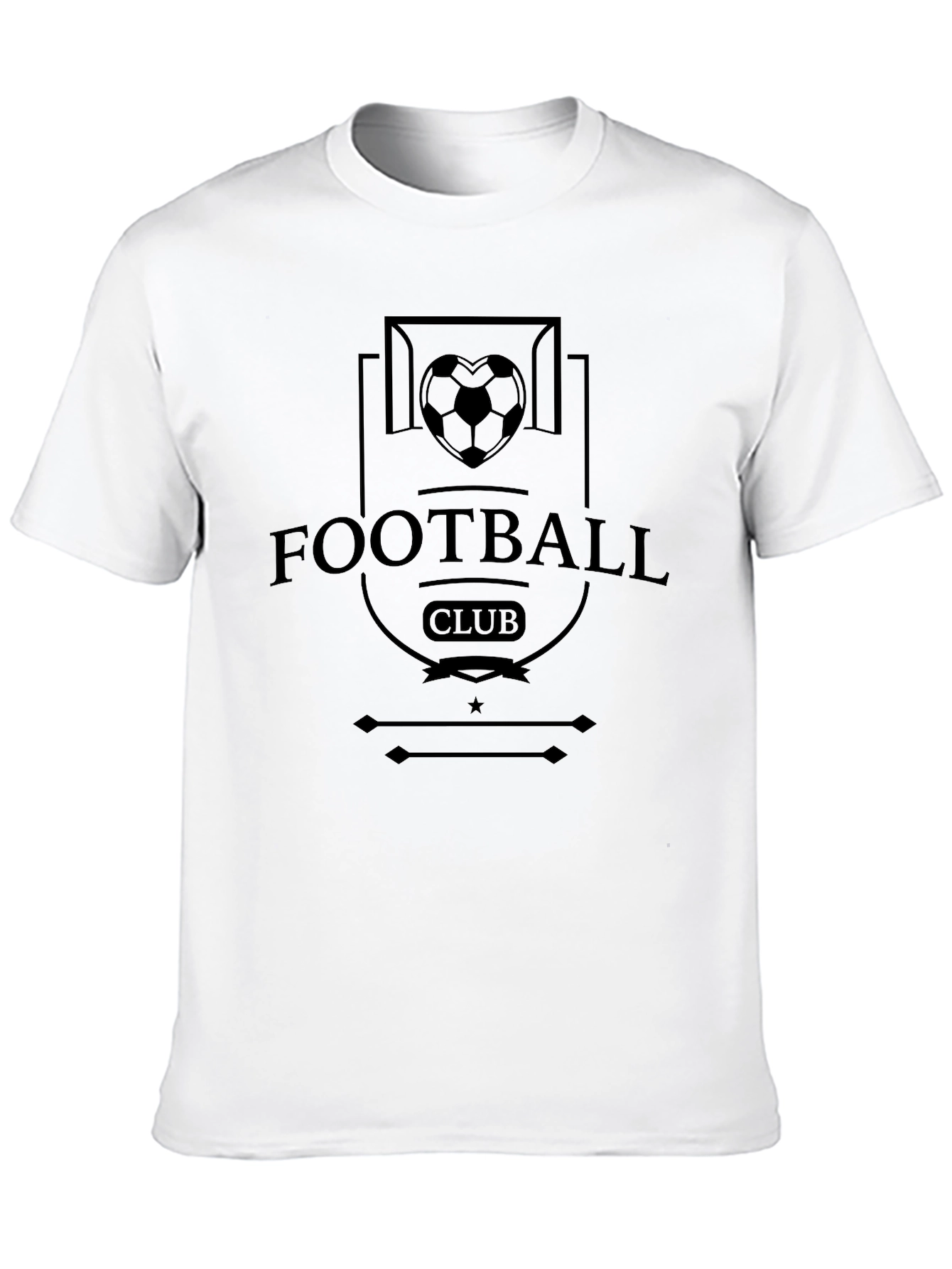 Football Club Graphic Tee - Black