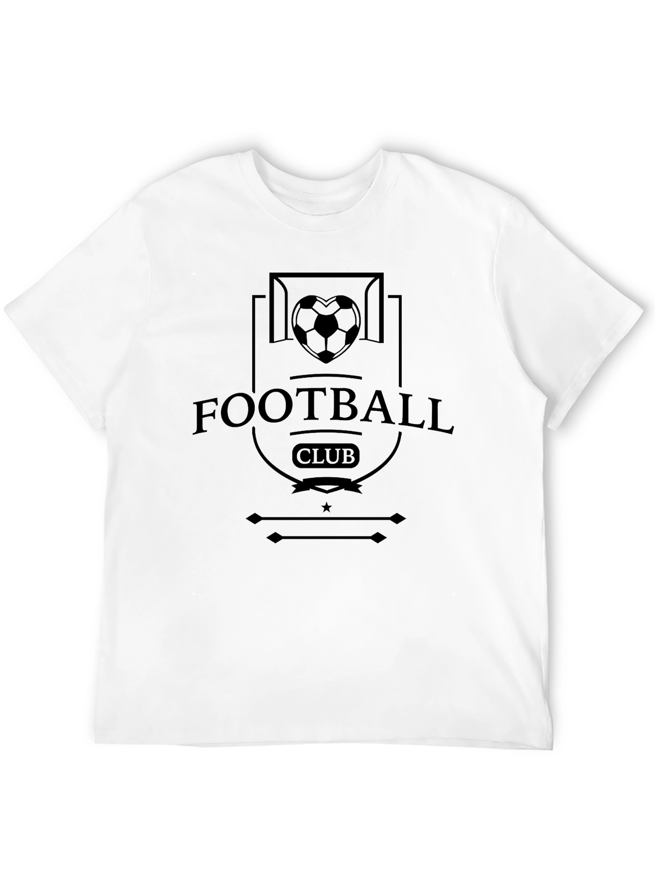 Football Club Graphic Tee - Black