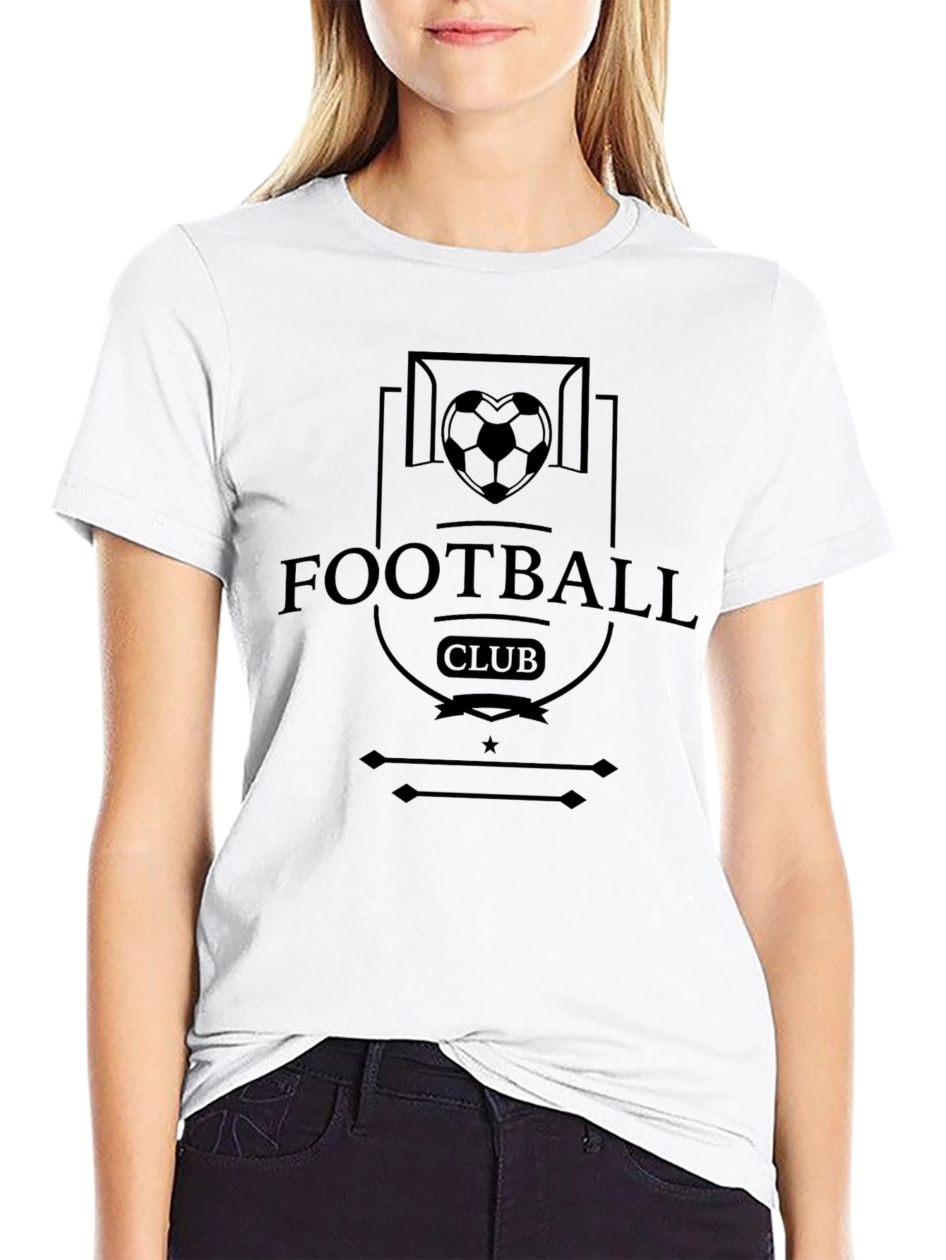 Football Club Graphic Tee - Black
