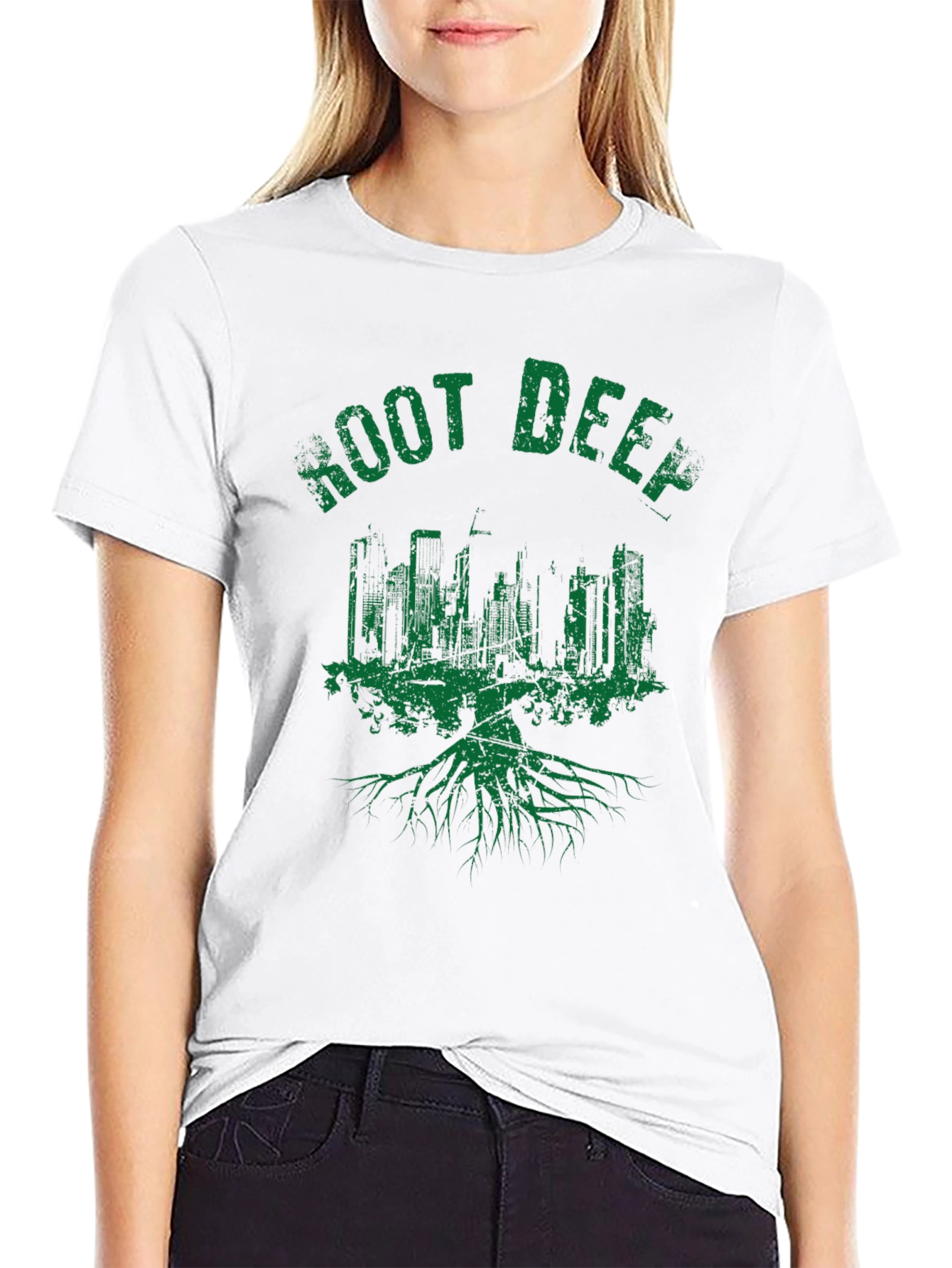 Root Deep Urban Tee - Mens Black Graphic T-Shirt