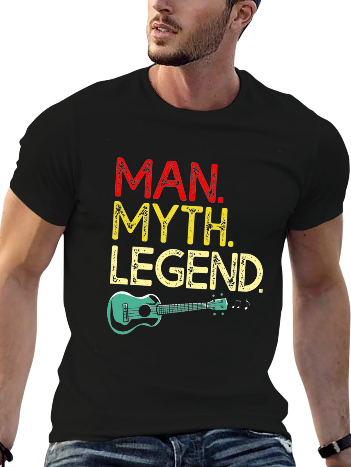 Man Myth Legend Ukulele Graphic Tee
