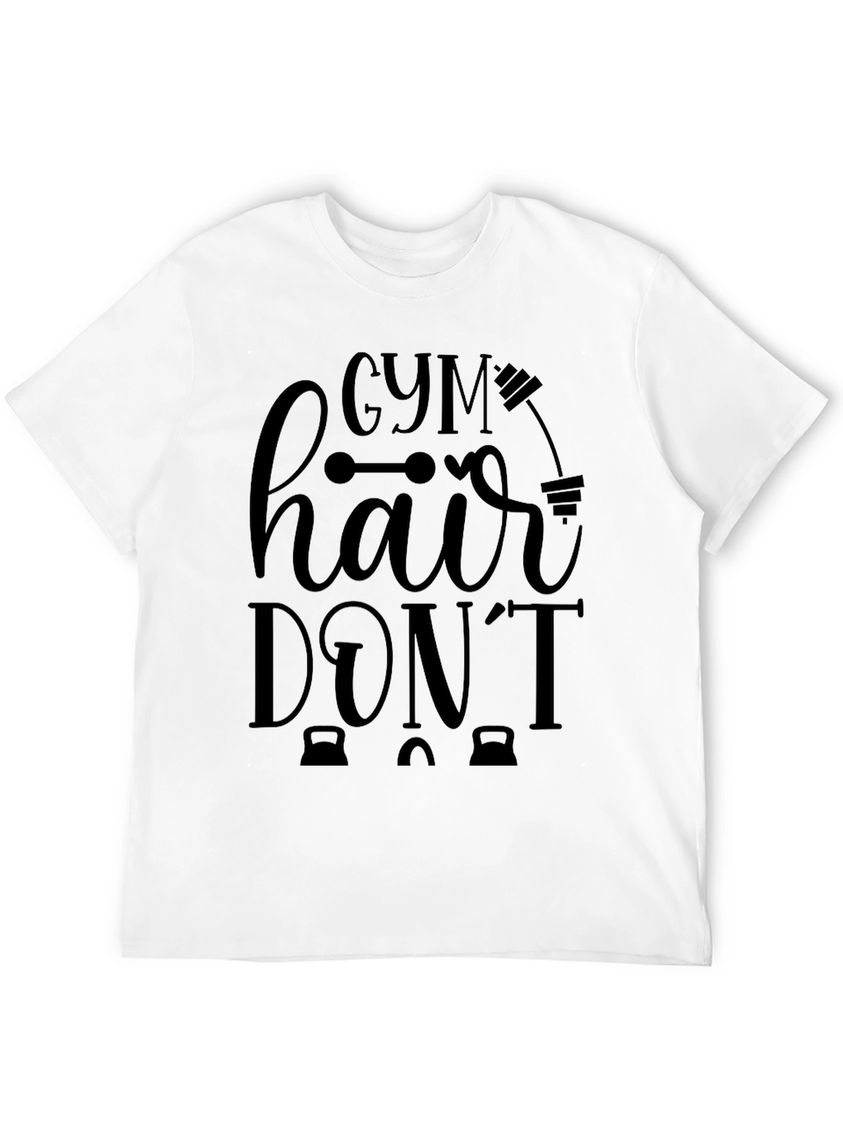 Gym Hair Dont Care Graphic T-Shirt