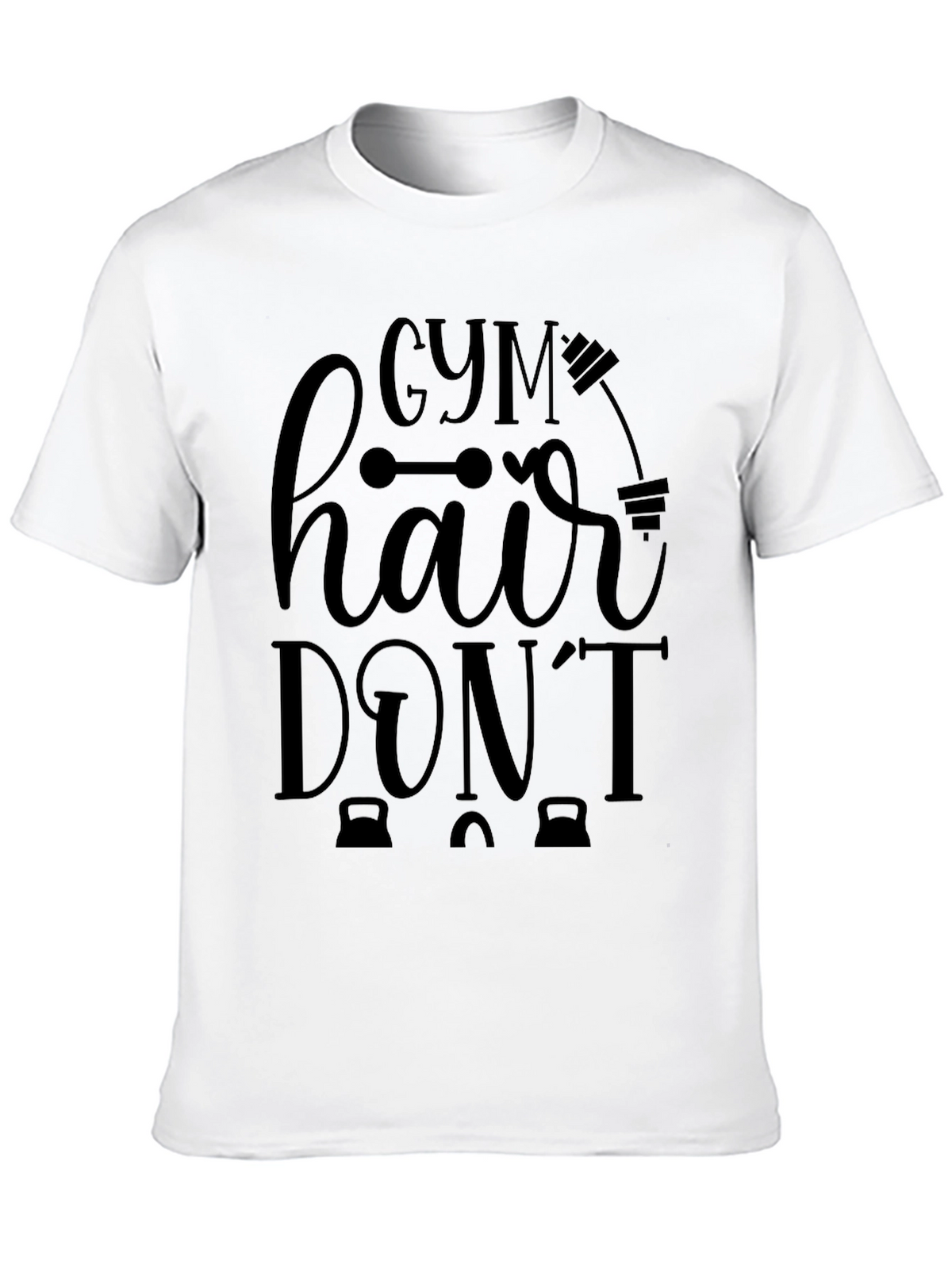Gym Hair Dont Care Graphic T-Shirt