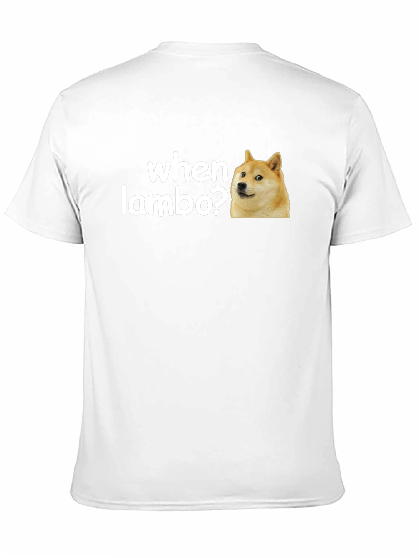 When Lambo? Doge Meme Black T-Shirt