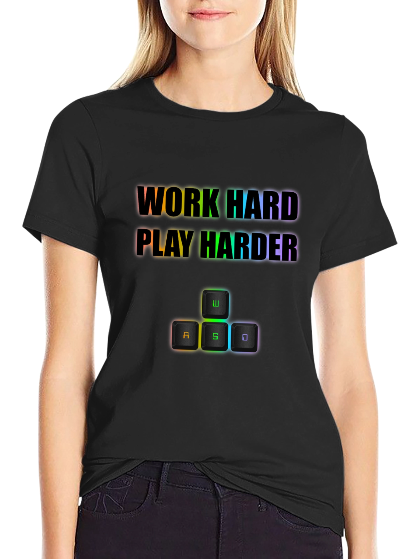 Work Hard Play Harder Gaming T-Shirt