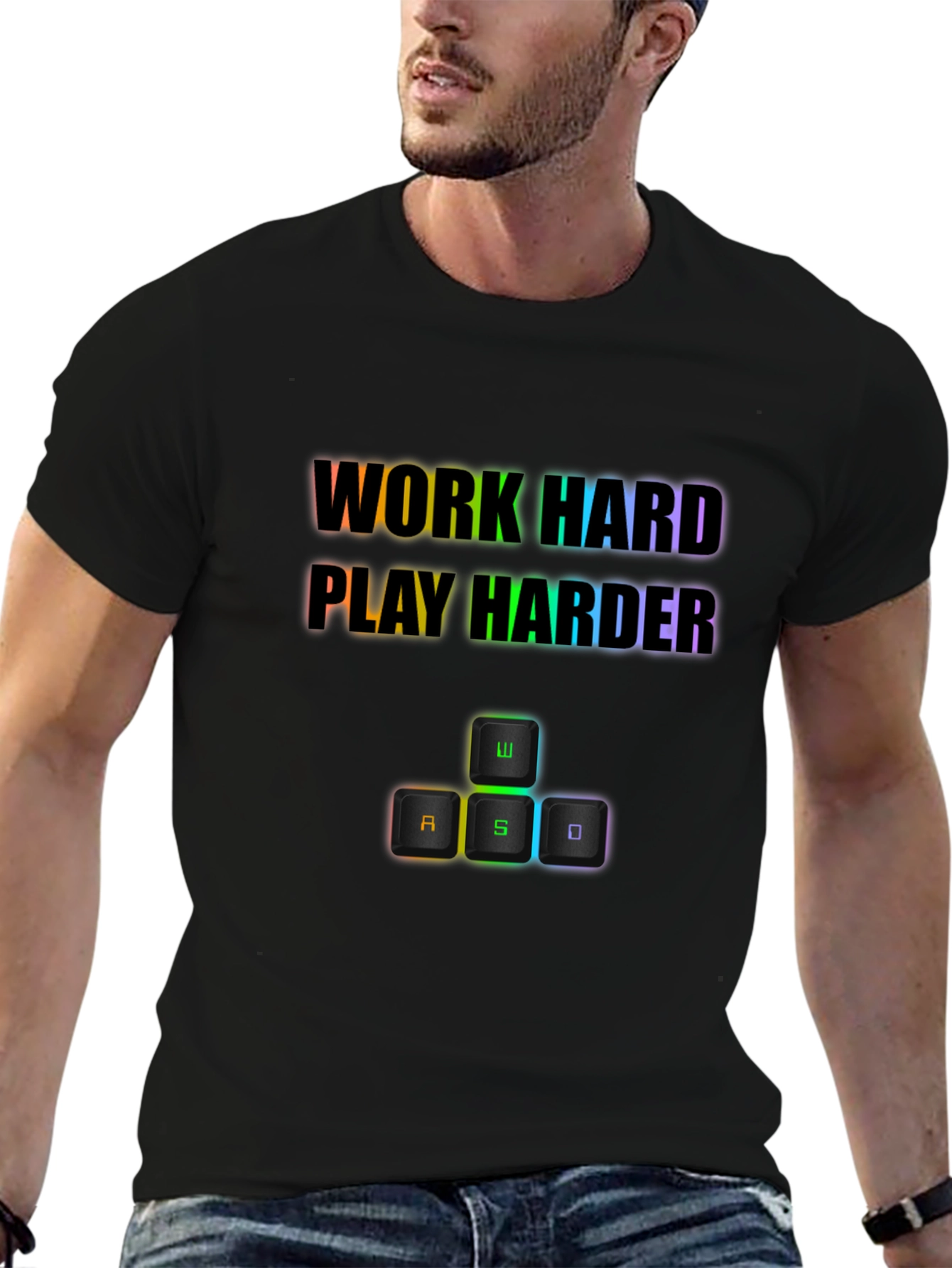 Work Hard Play Harder Gaming T-Shirt