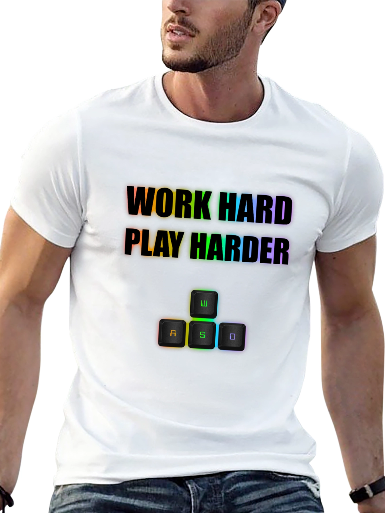 Work Hard Play Harder Gaming T-Shirt
