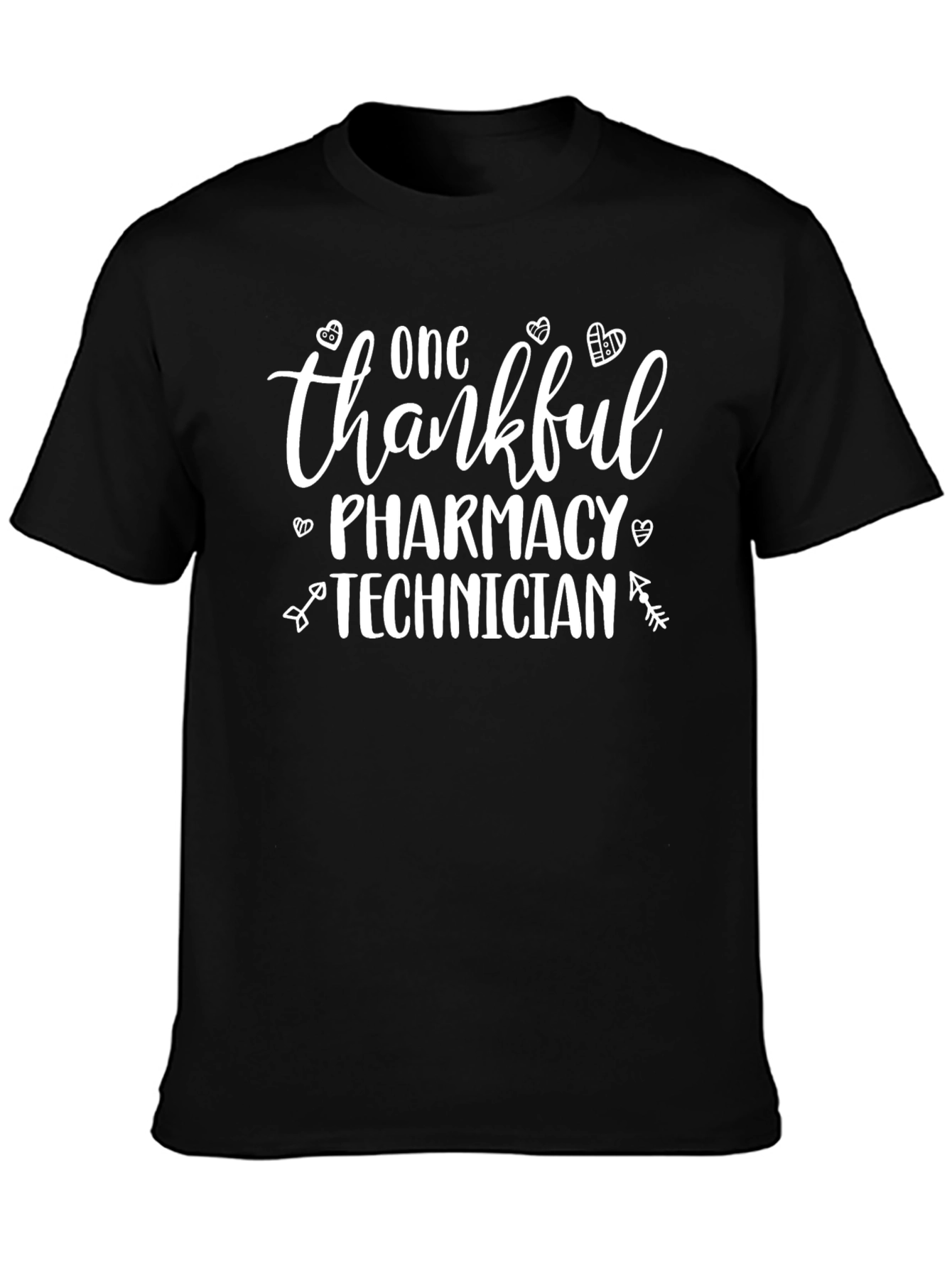 Thankful Pharmacy Technician T-Shirt - Black