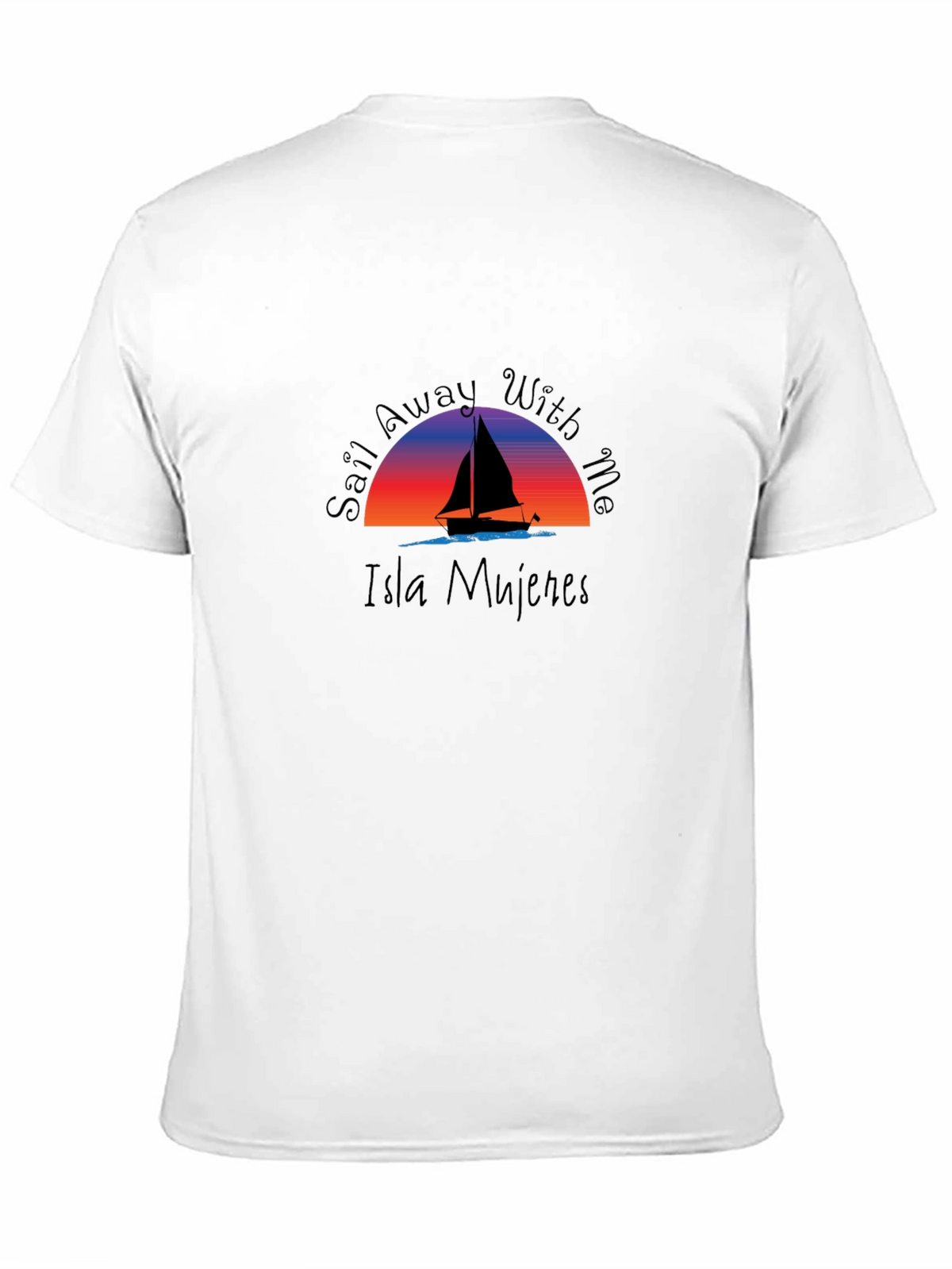 Isla Mujeres Sail Away T-Shirt - Black
