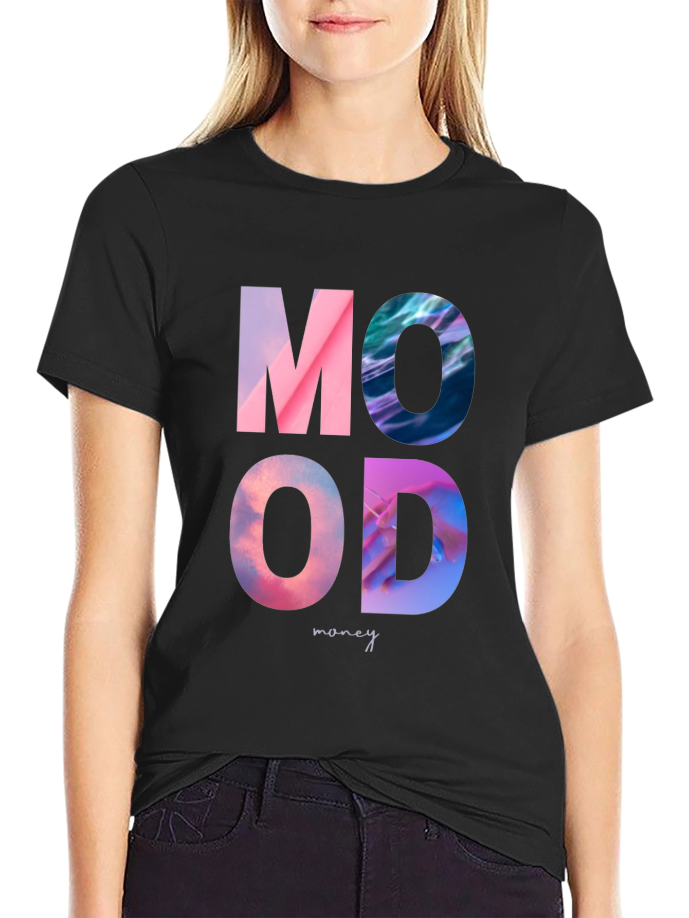 Mood Money Graphic Print Tee