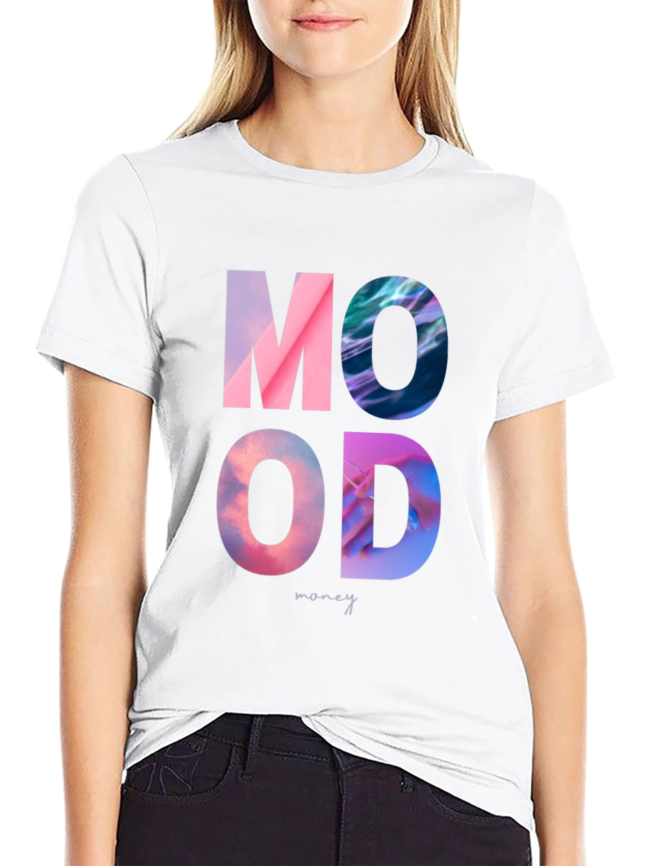 Mood Money Graphic Print Tee
