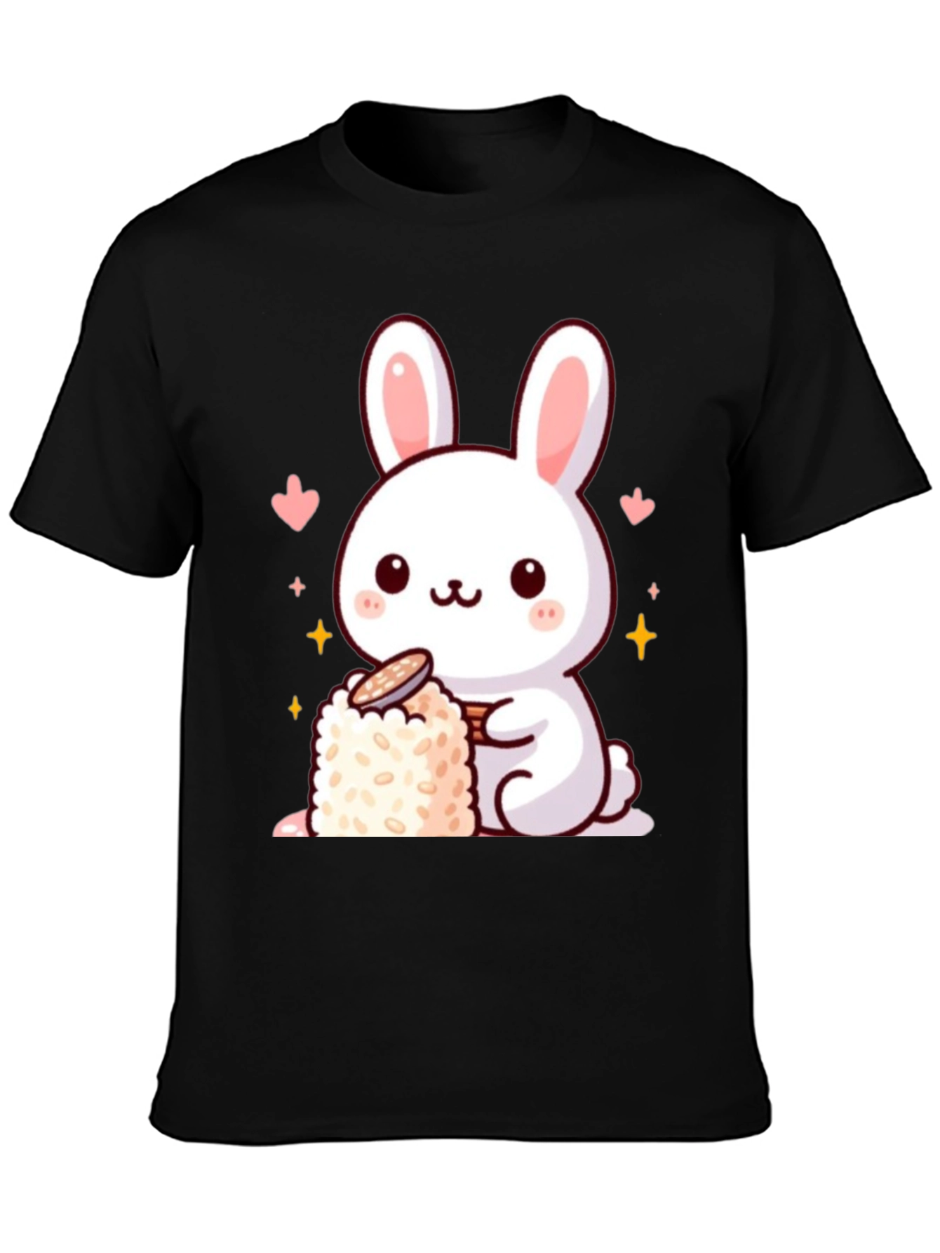 Cute Bunny Sushi Graphic T-Shirt