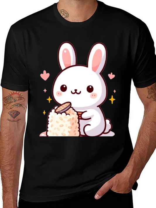 Cute Bunny Sushi Graphic T-Shirt