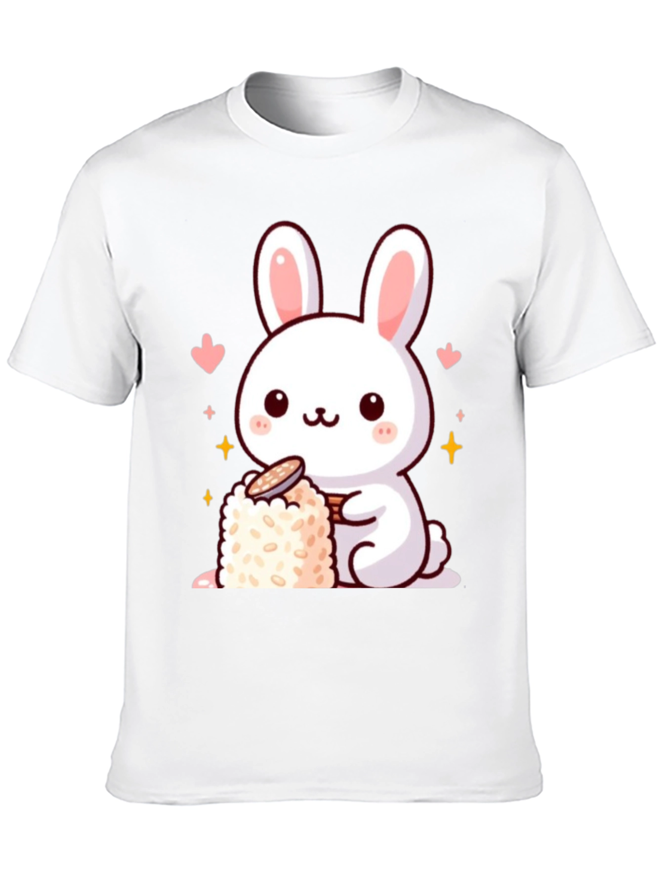 Cute Bunny Sushi Graphic T-Shirt