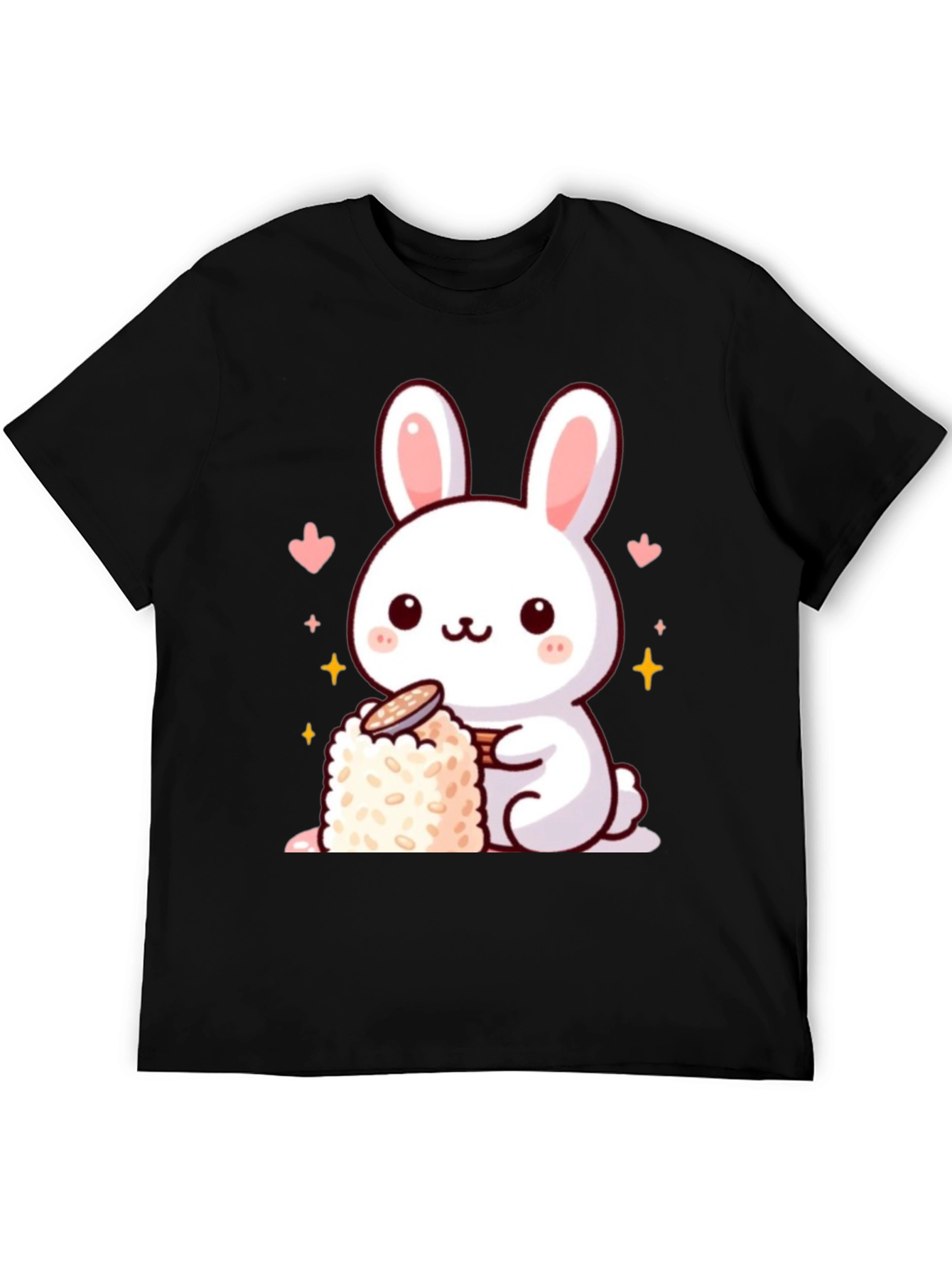 Cute Bunny Sushi Graphic T-Shirt