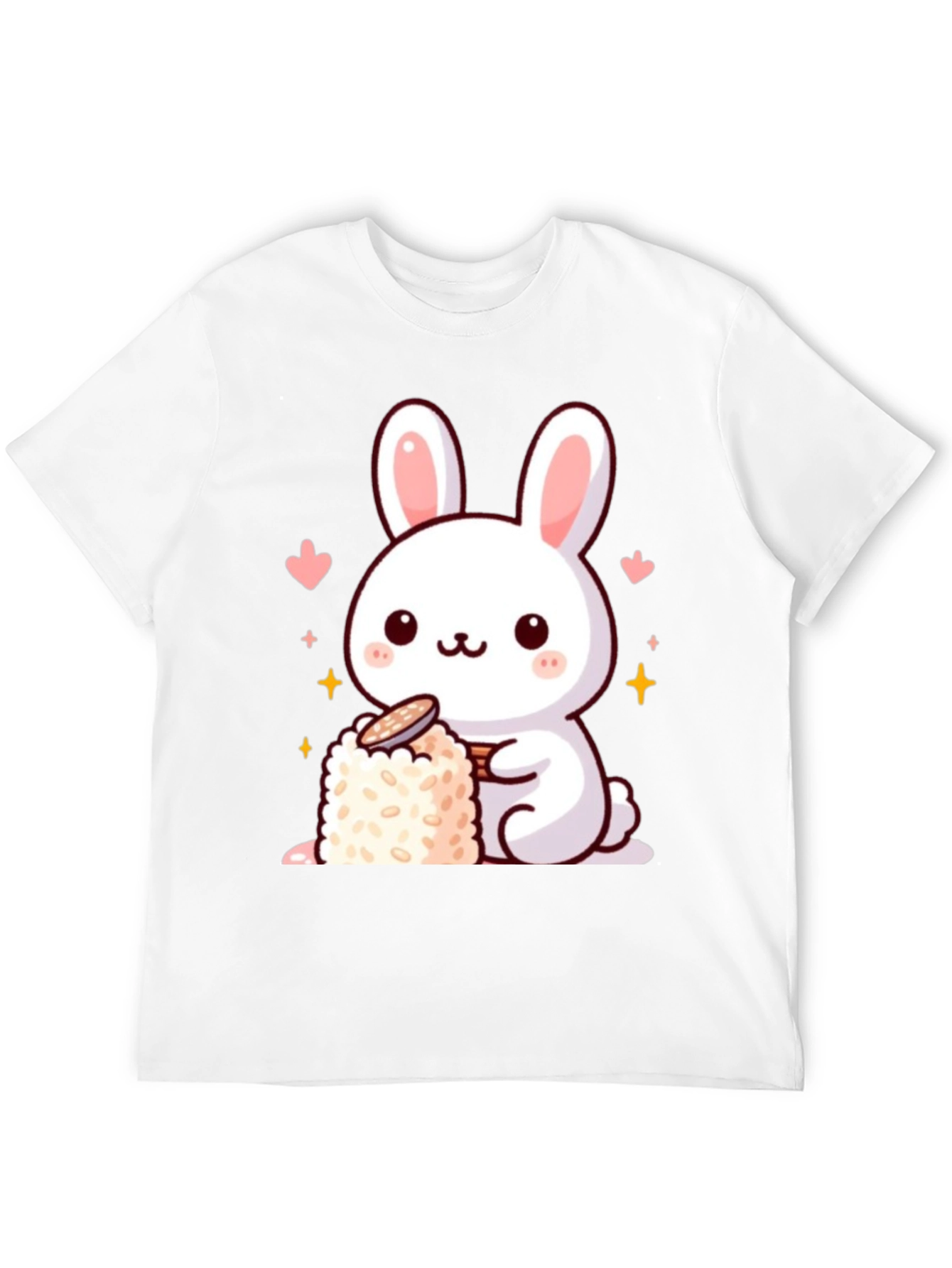 Cute Bunny Sushi Graphic T-Shirt