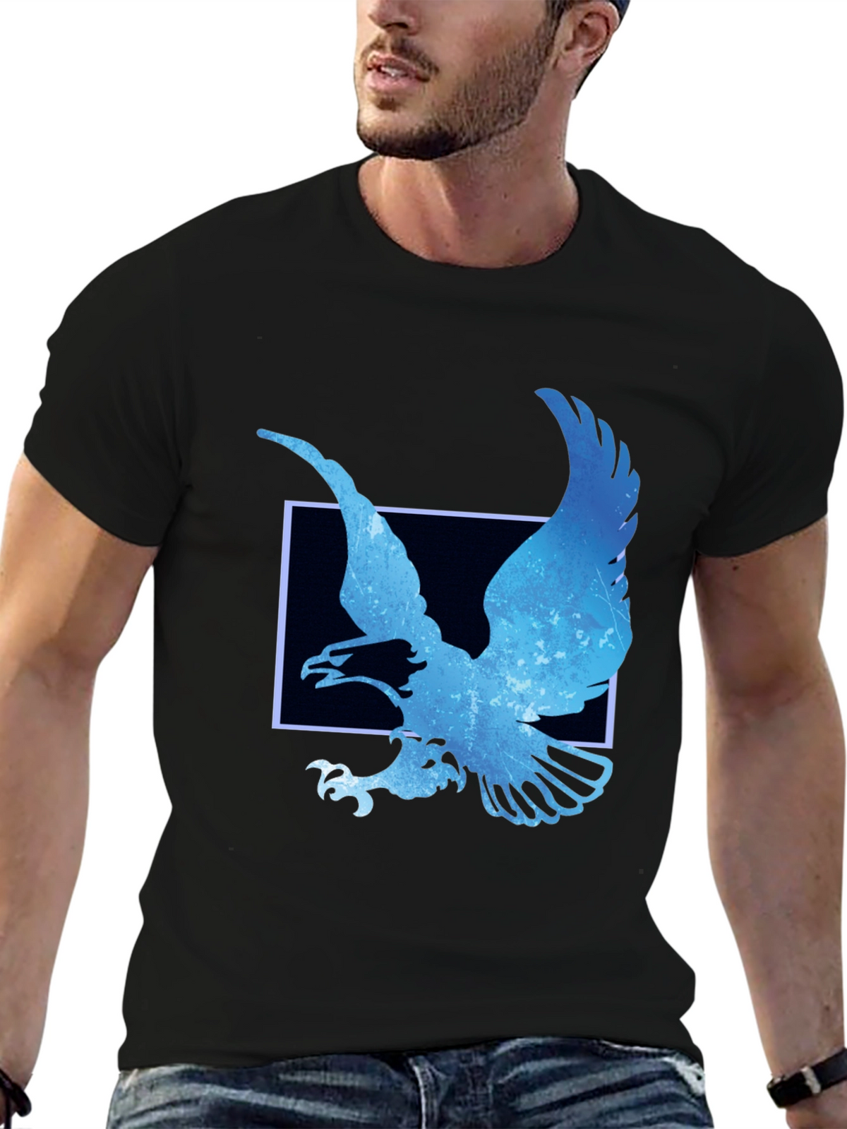 Eagle Graphic Tee - Mens Black T-Shirt