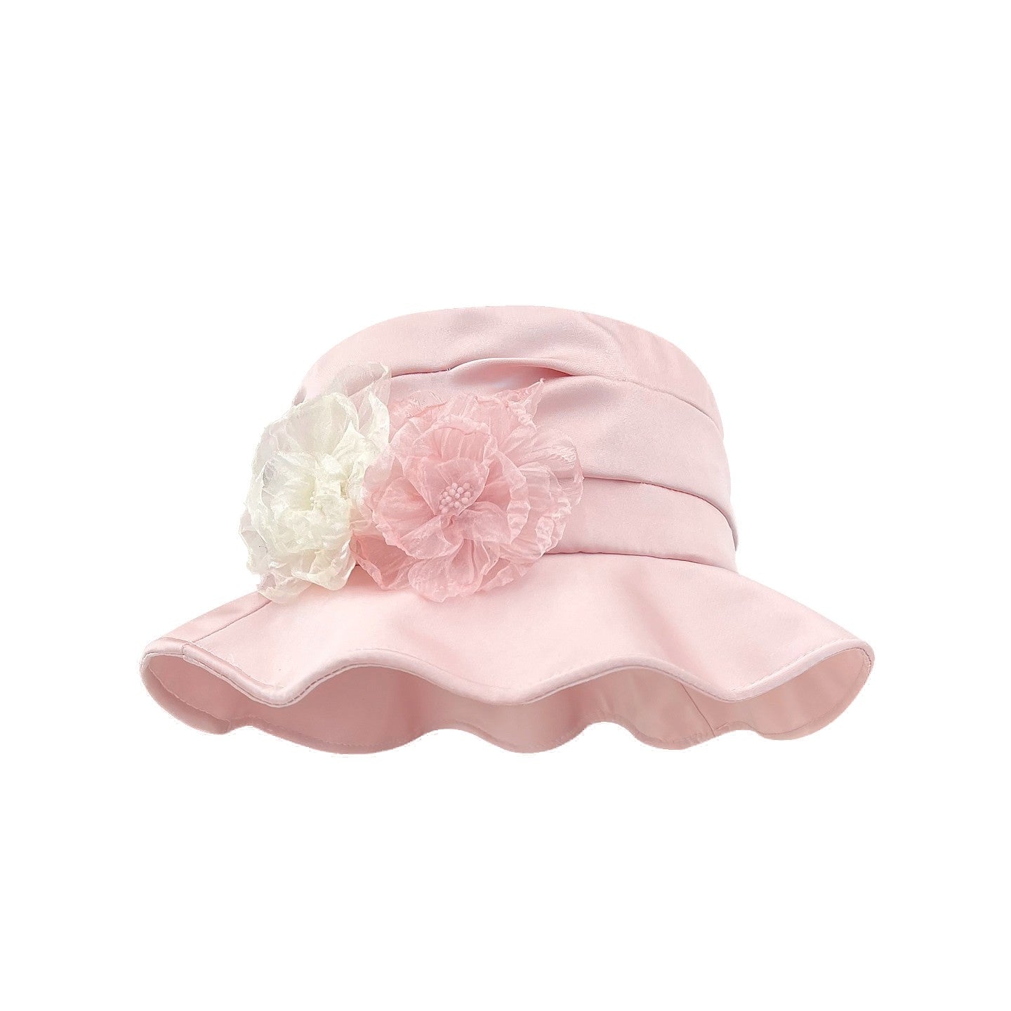 Lace Flower Bucket Hat Women's Summer Wide Brim Sun Hat