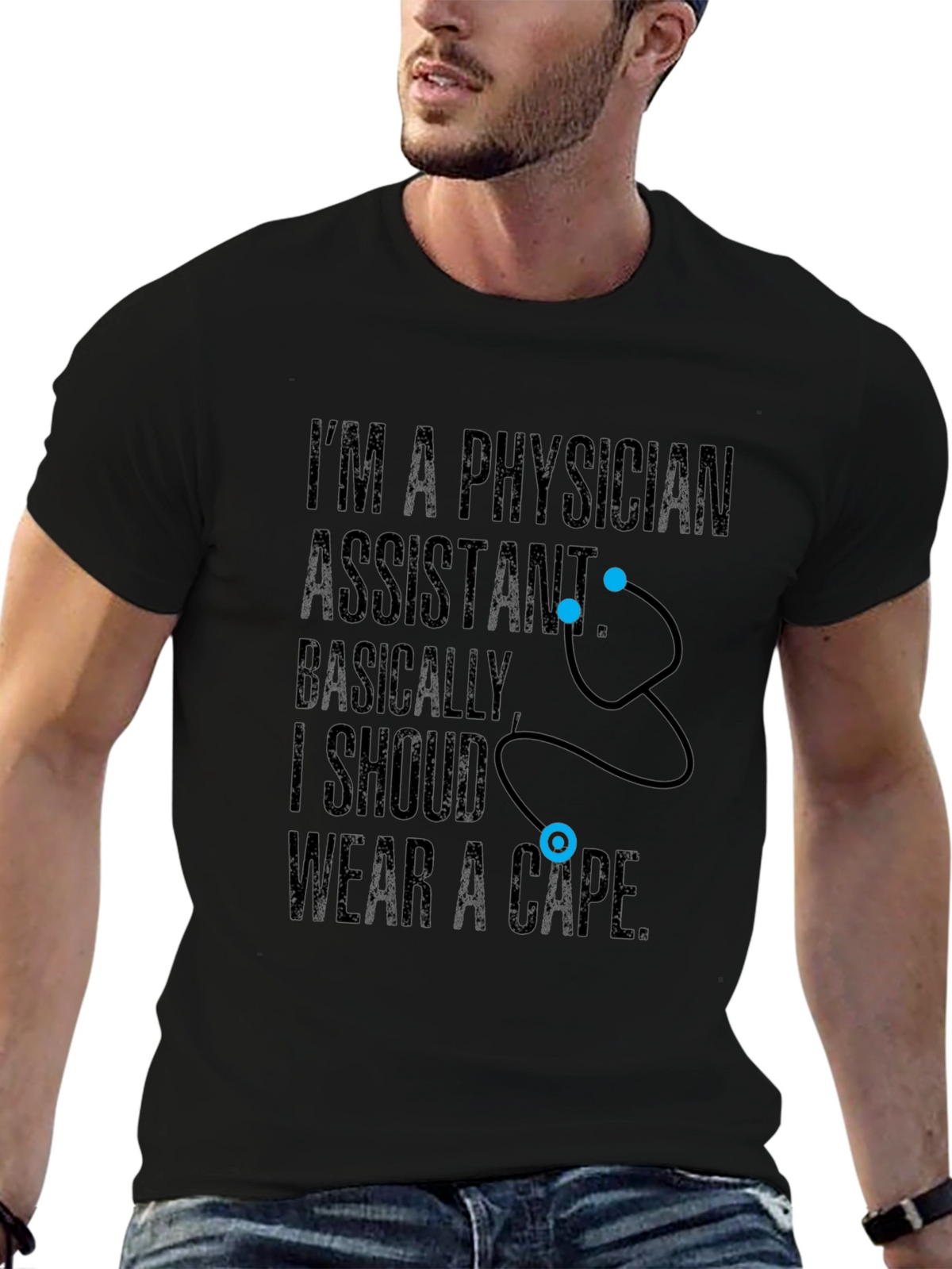 Physician Assistant Hero T-Shirt Funny PA Medical Tee