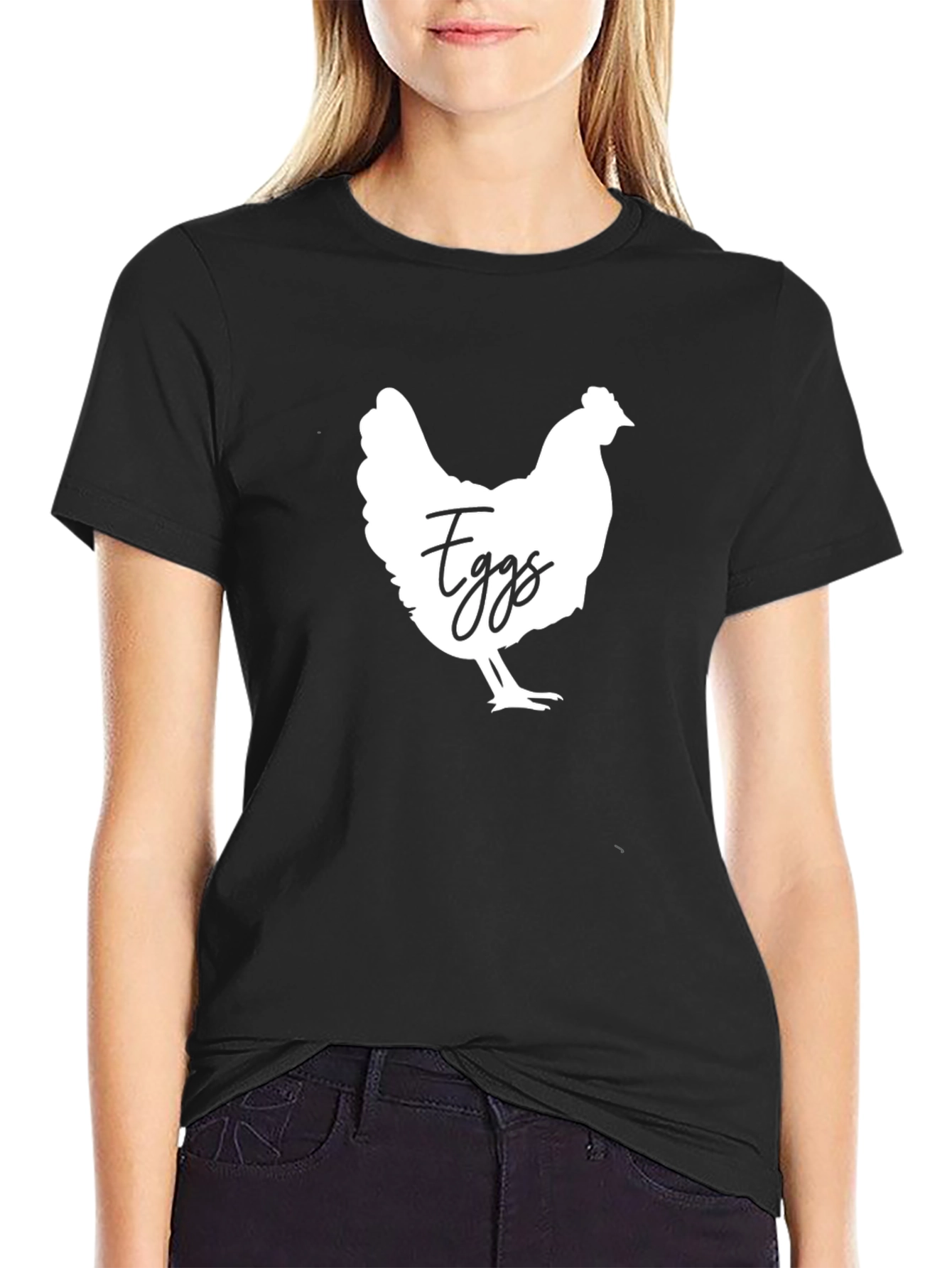 Funny Eggs Chicken Graphic T-Shirt