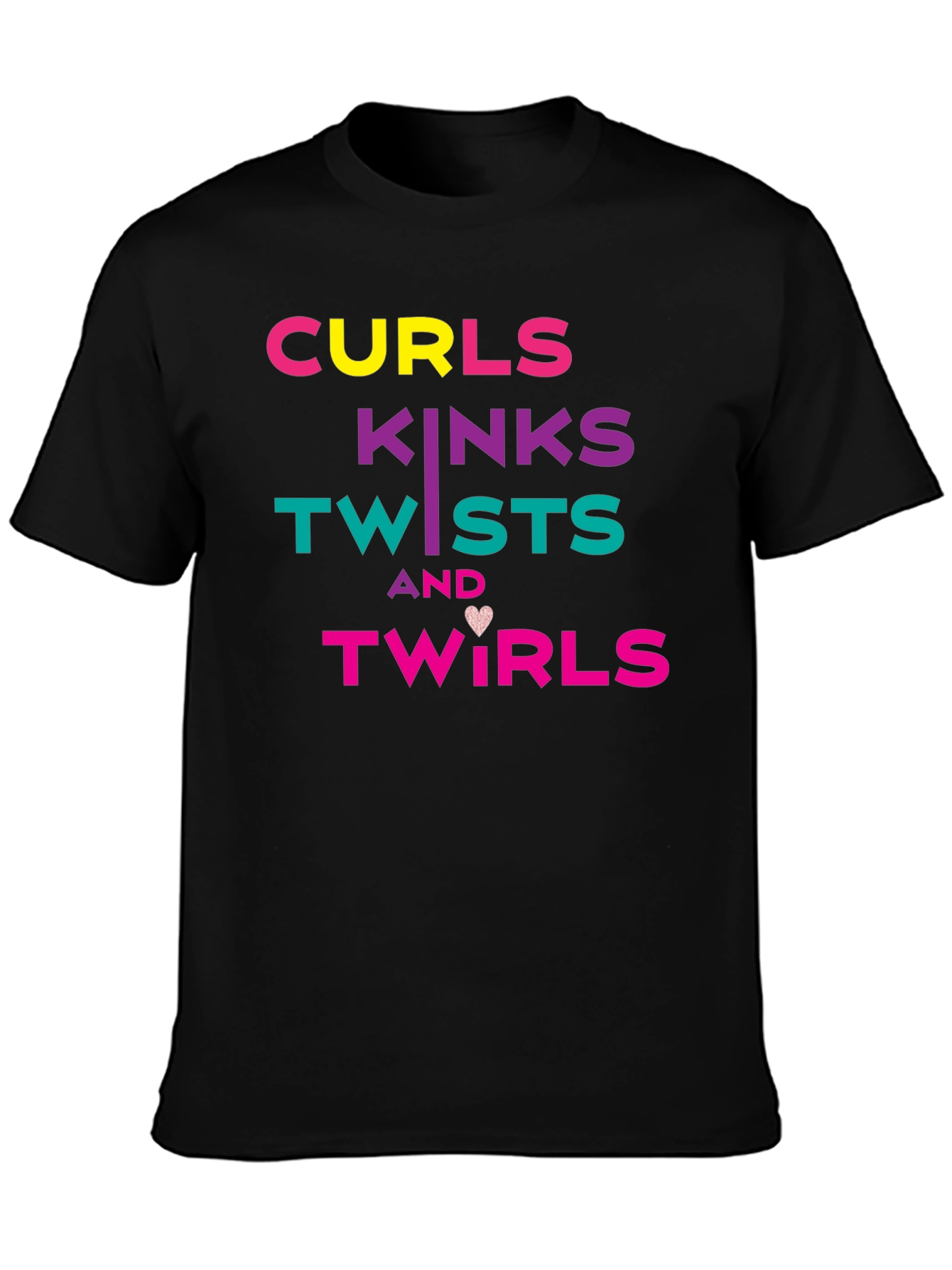 Curls Kinks Twists & Twirls Graphic T-Shirt