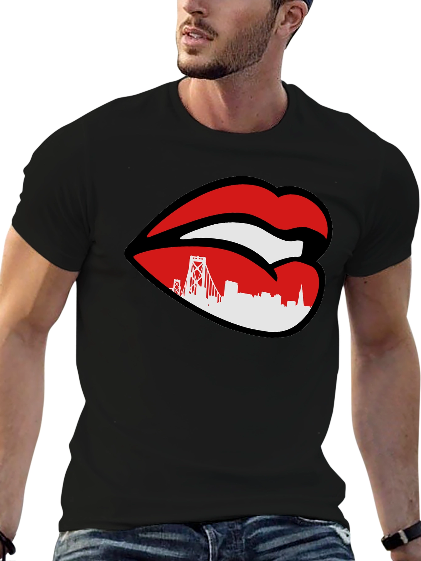 San Francisco Lips Graphic T-Shirt
