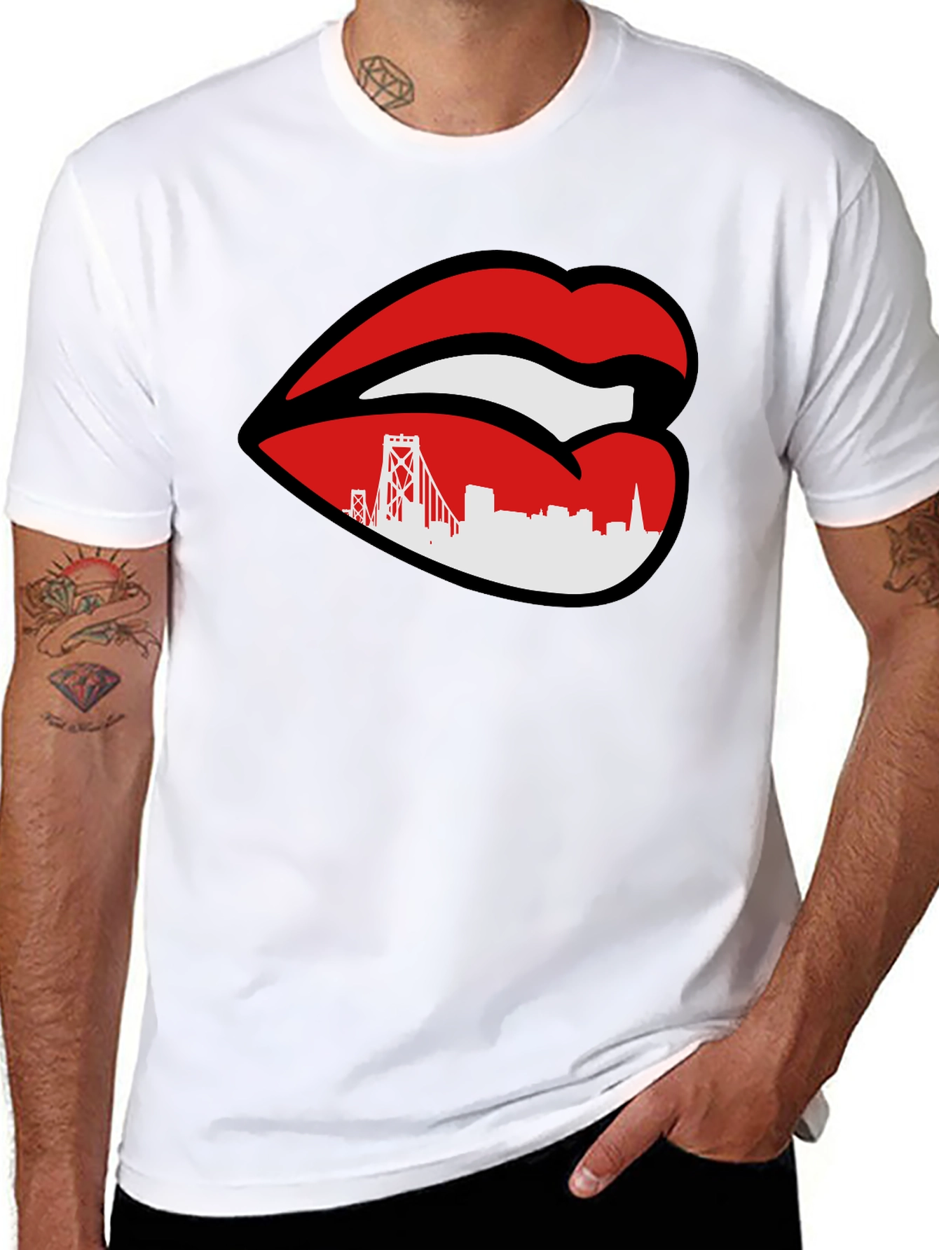San Francisco Lips Graphic T-Shirt