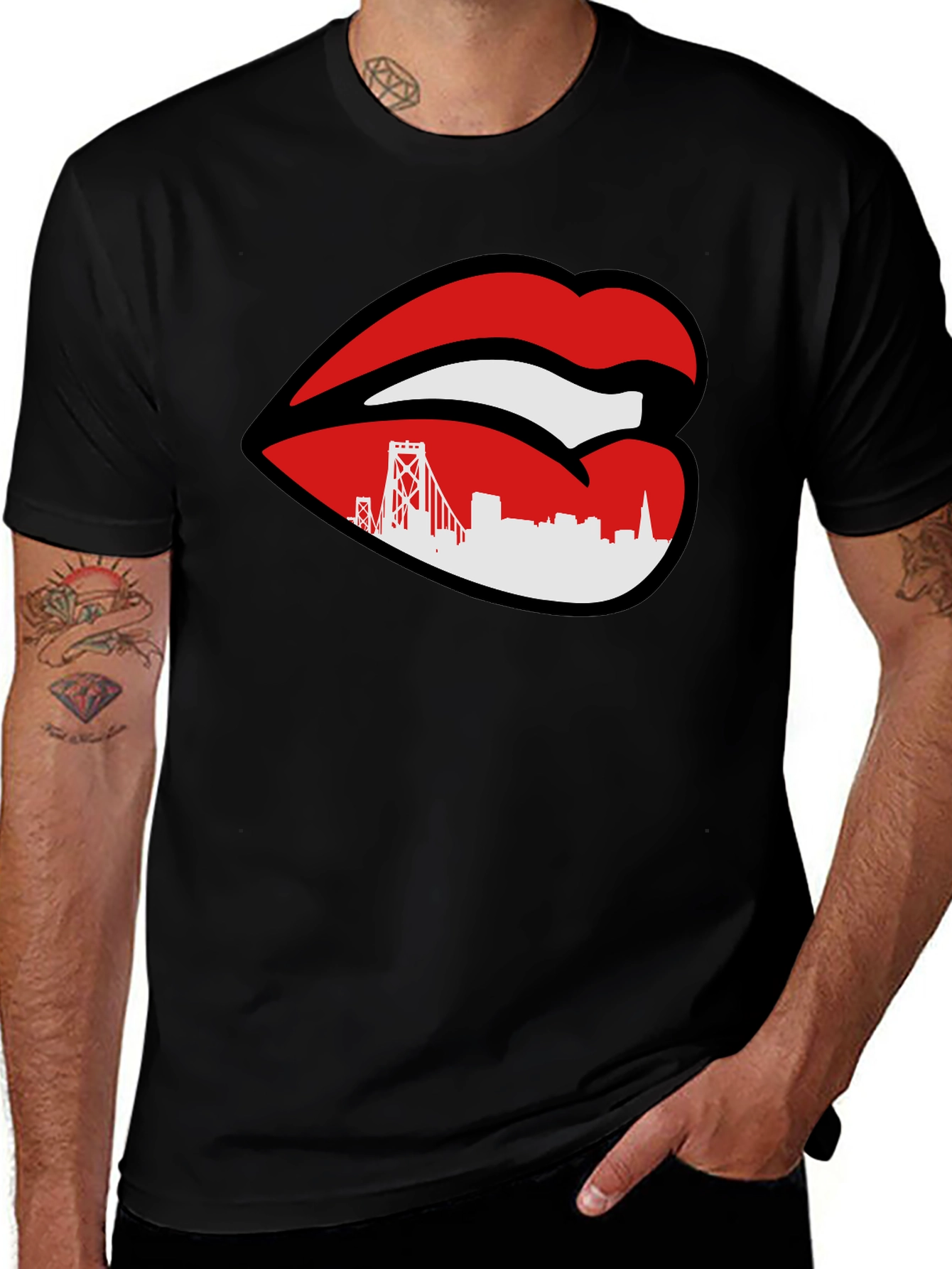 San Francisco Lips Graphic T-Shirt
